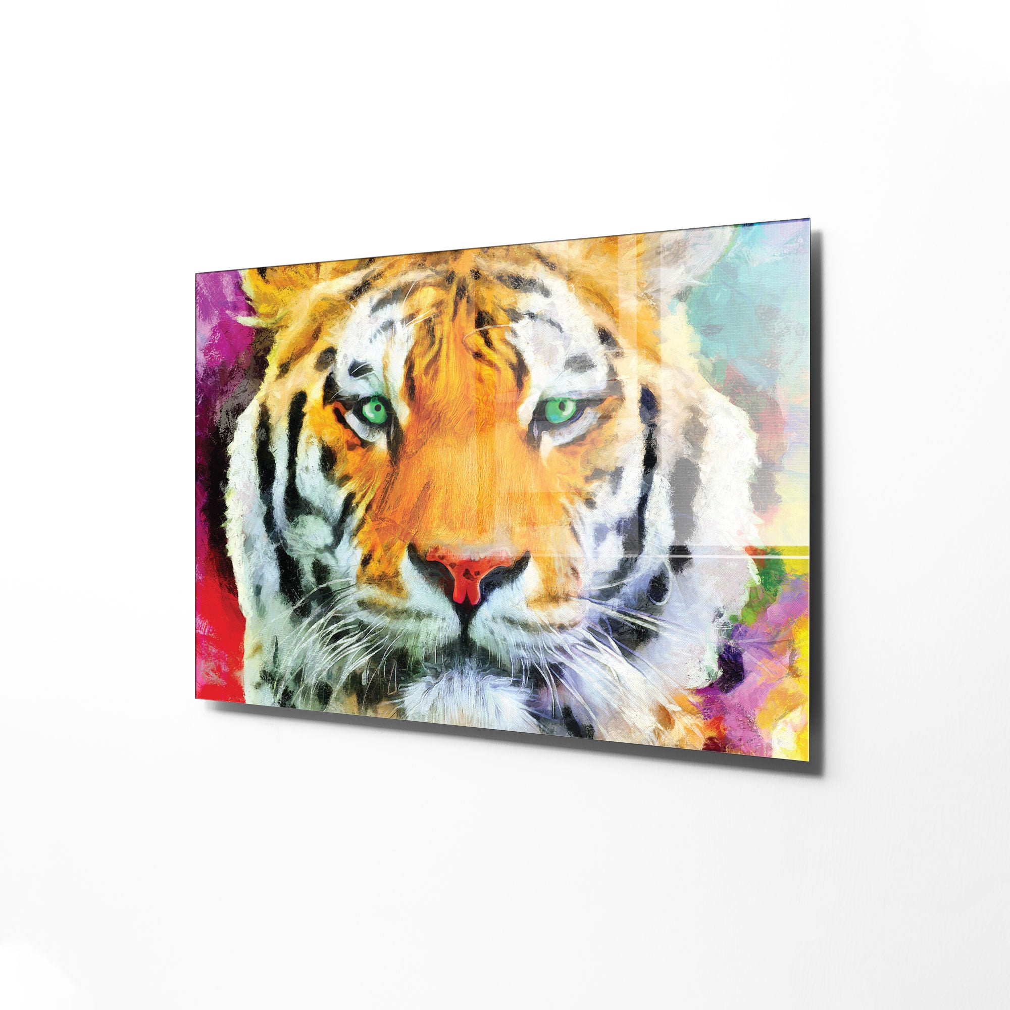 Quadro Decorativo em Vidro Temperado Multicolor 45x65cm - Arte Moderna para Transformar o Seu Espaço