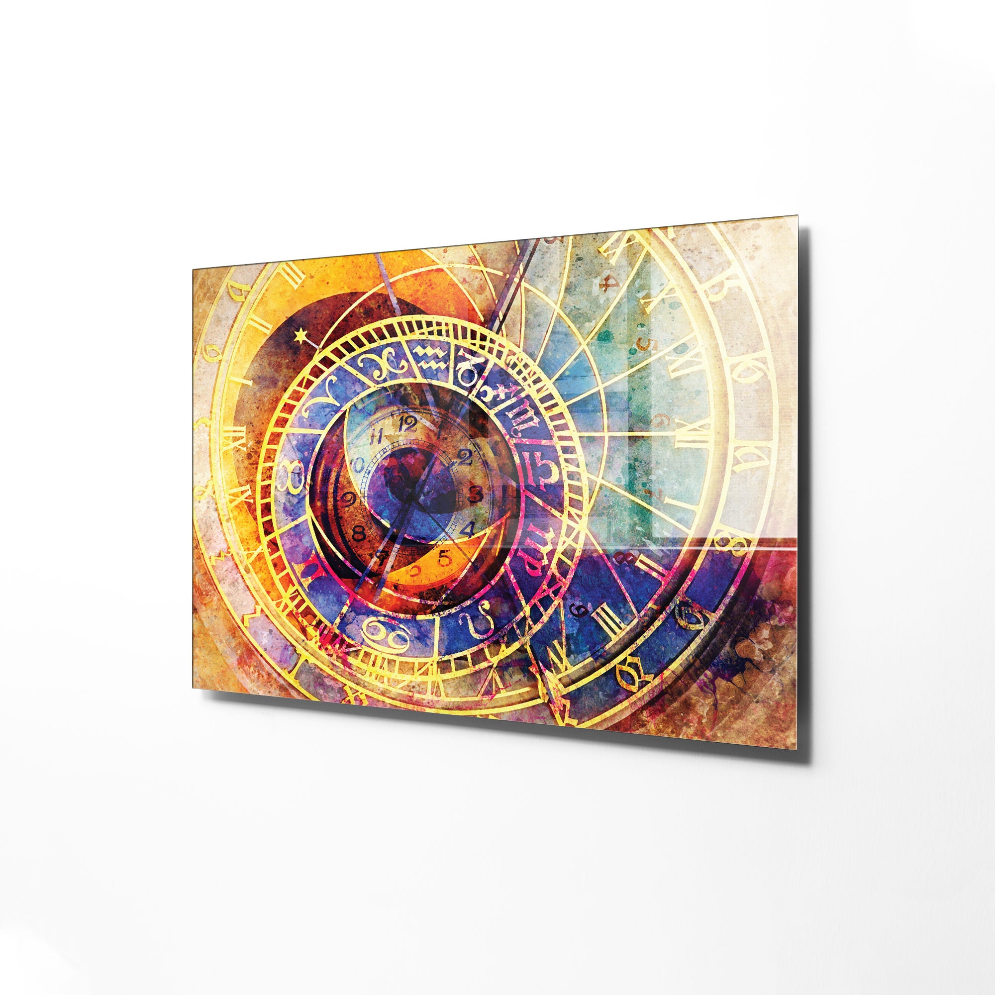 Quadro Decorativo em Vidro Temperado Multicolor 70x100cm - Arte Moderna para Transformar o Seu Espaço