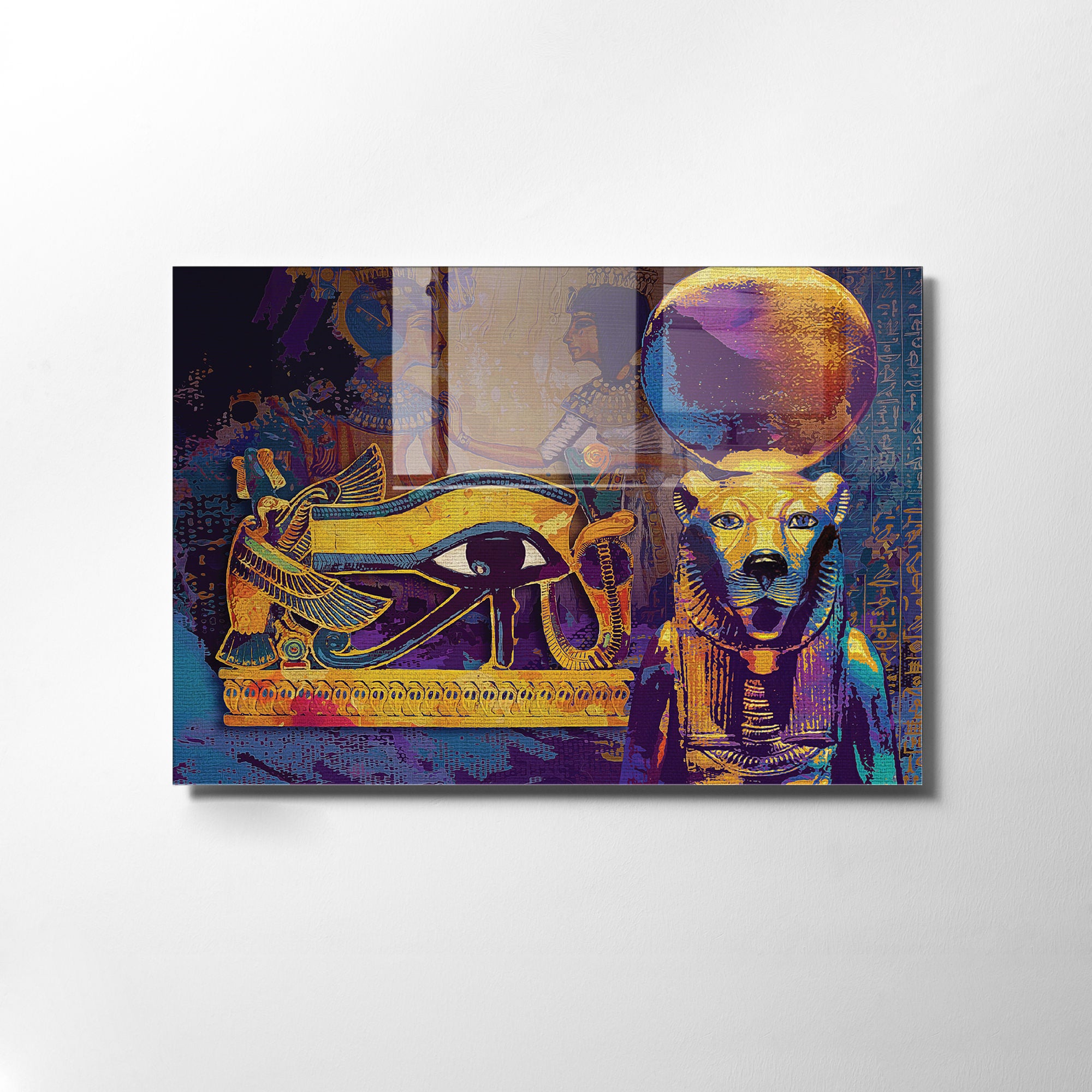 Quadro Decorativo em Vidro Temperado Multicolor 70x100cm - Arte Moderna para Transformar o Seu Espaço