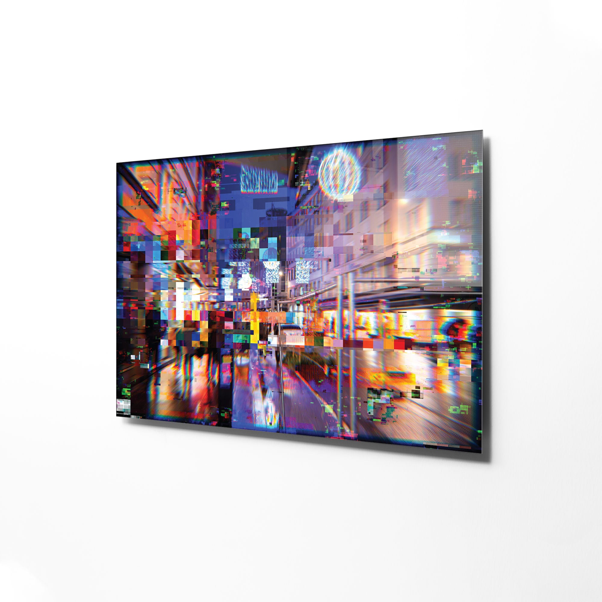 Quadro Decorativo em Vidro Temperado Multicolor 45x65cm - Arte Moderna para Transformar o Seu Espaço