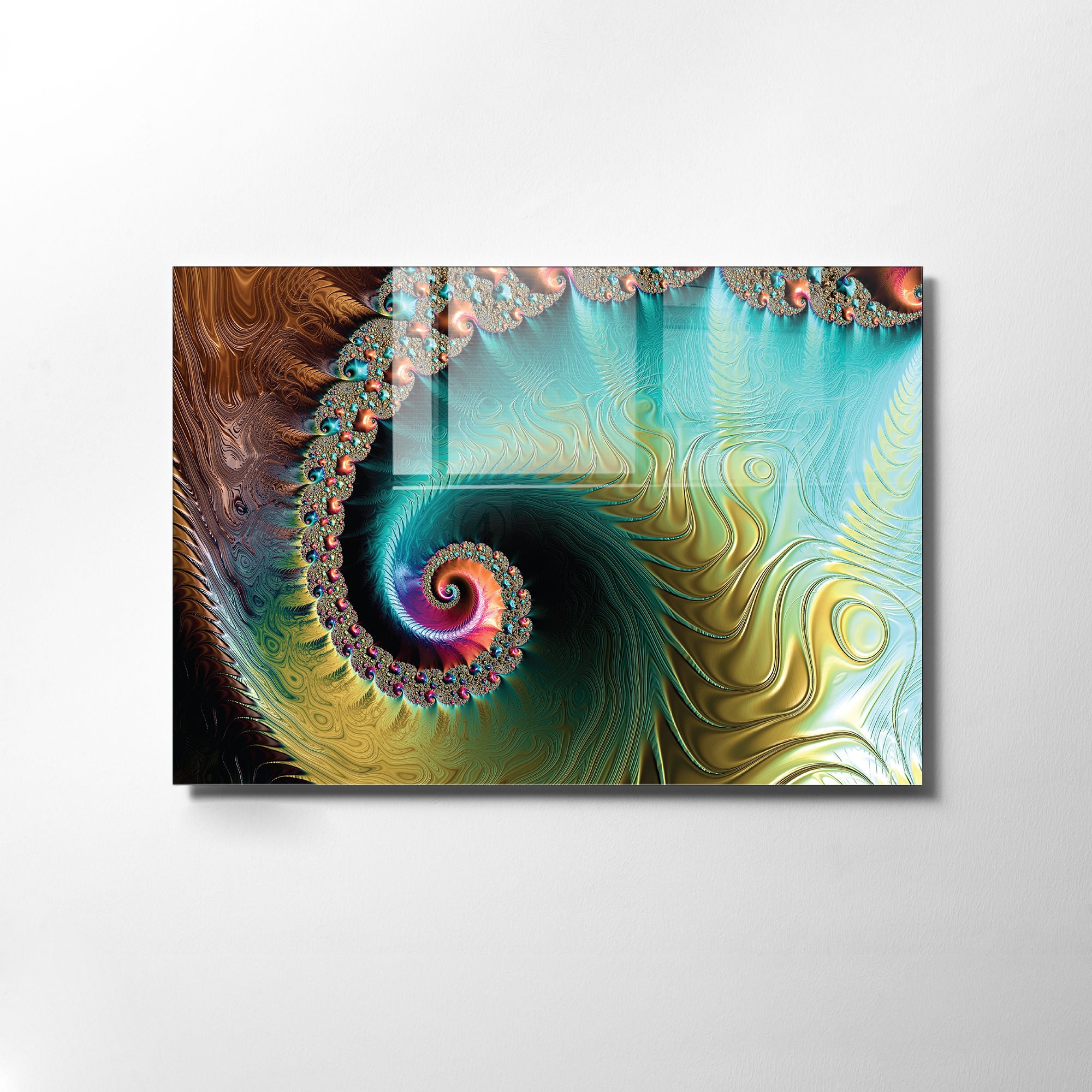 Quadro Decorativo em Vidro Temperado Multicolor 45x65cm - Arte Moderna para Transformar o Seu Espaço