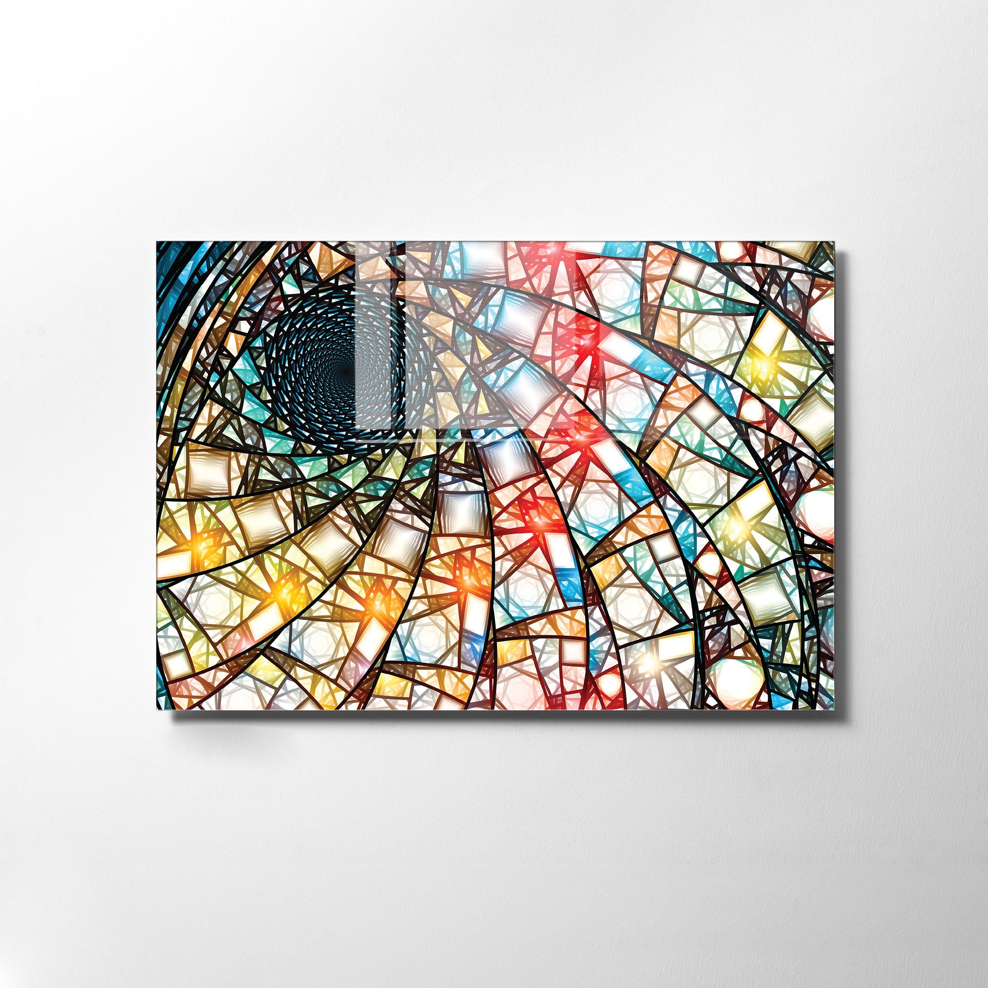 Quadro Decorativo em Vidro Temperado Multicolor 70x100cm - Arte Moderna para Transformar o Seu Espaço