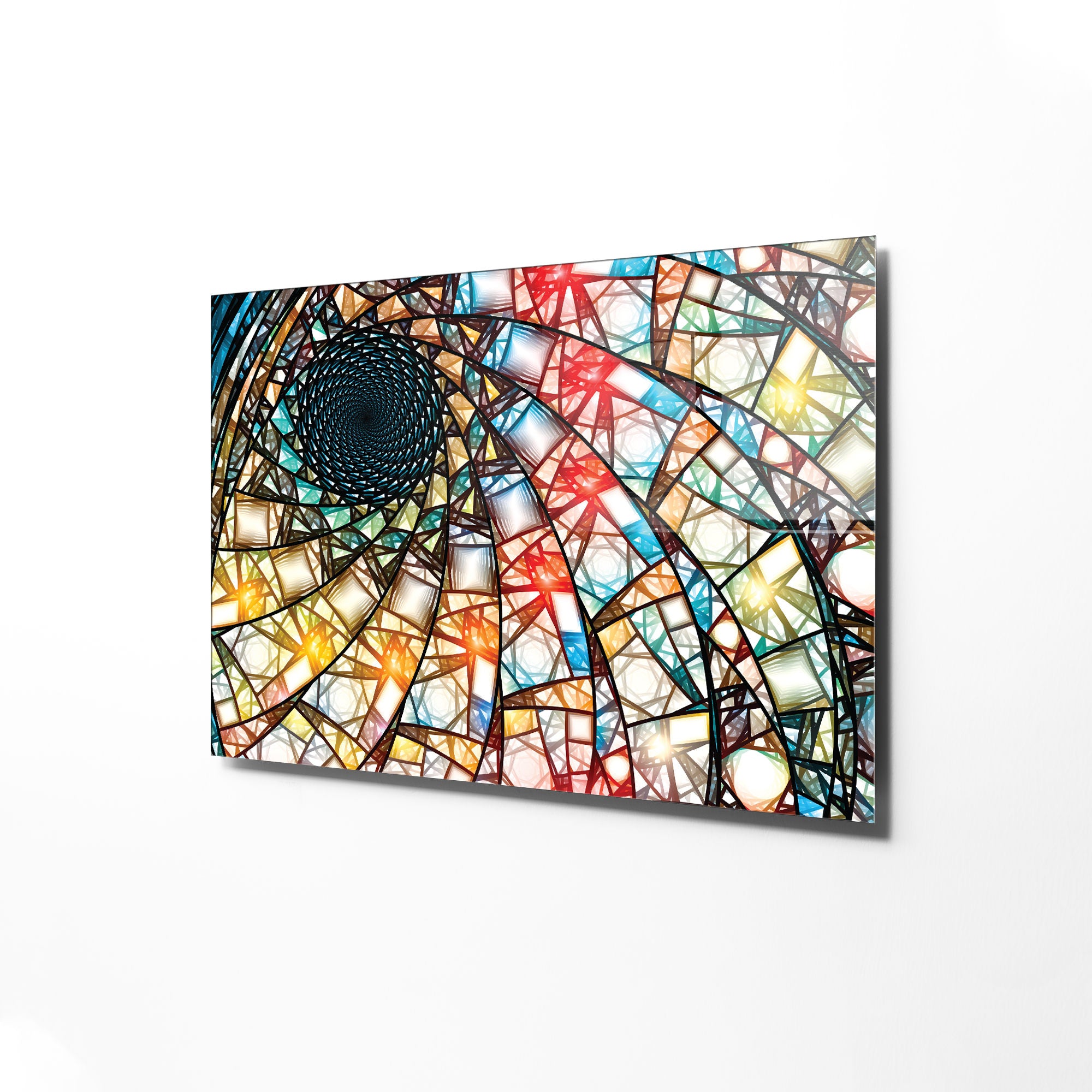 Quadro Decorativo em Vidro Temperado Multicolor 45x65cm - Arte Moderna para Transformar o Seu Espaço