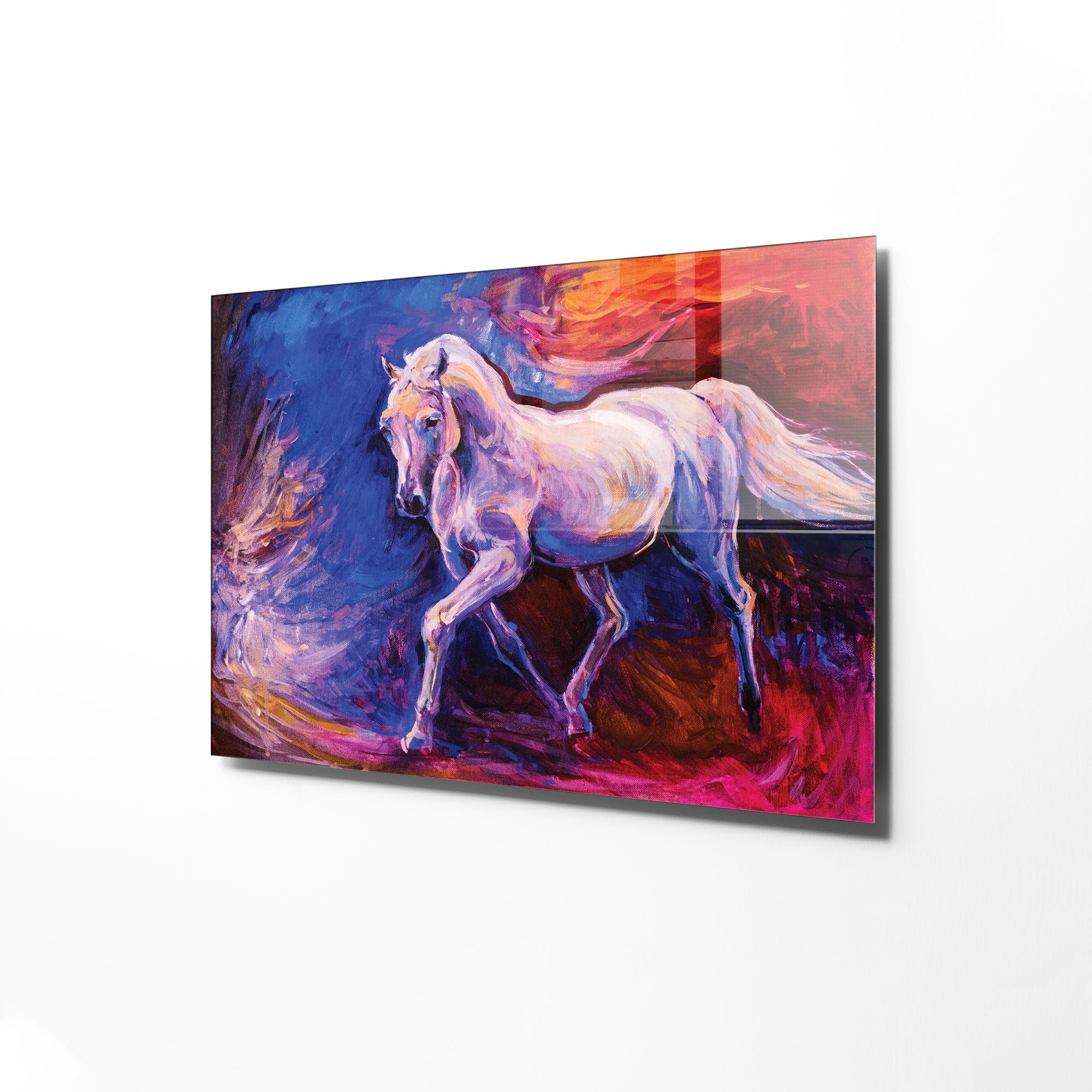 Quadro Decorativo em Vidro Temperado Multicolor 50x70cm - Arte Moderna para Transformar o Seu Espaço