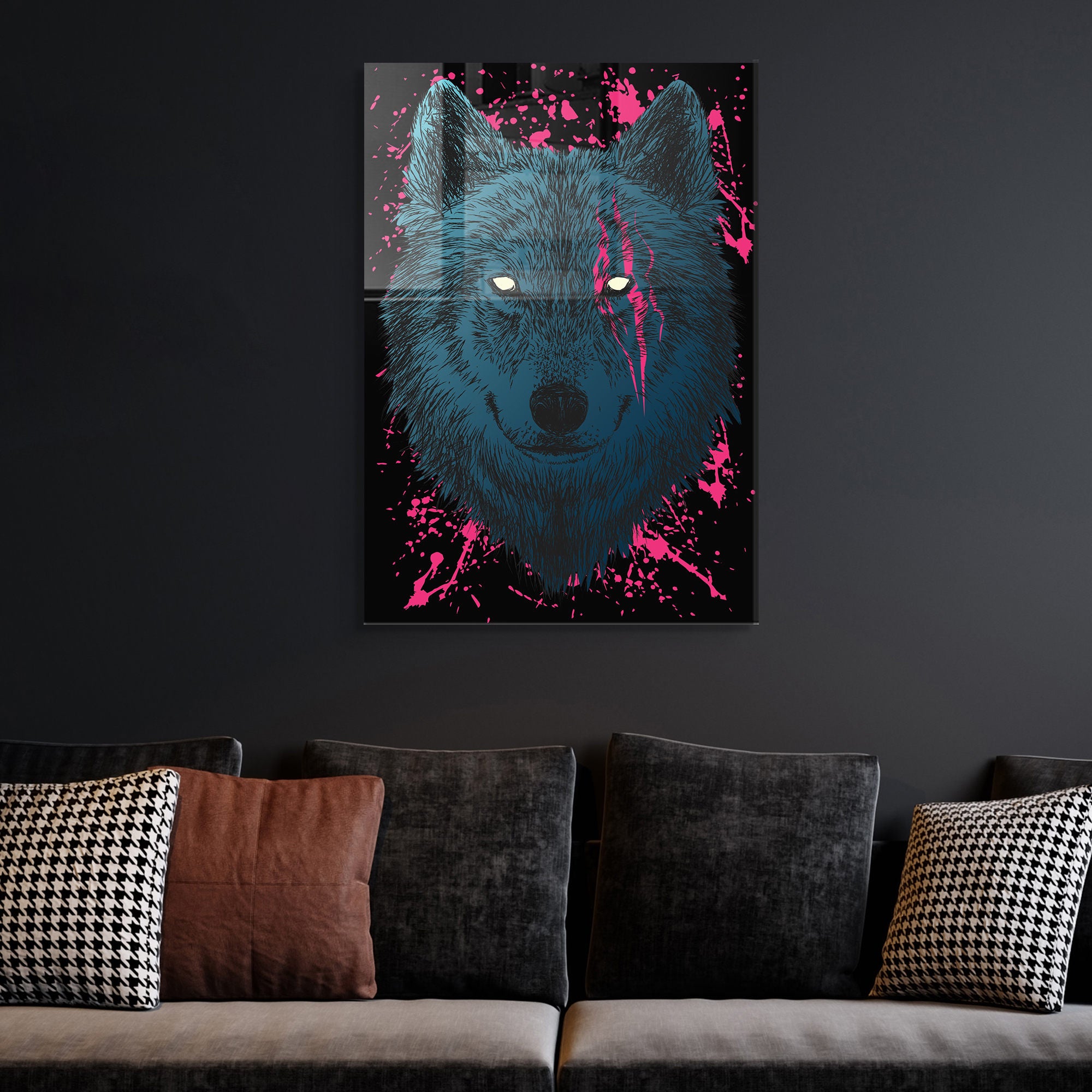 Quadro Decorativo em Vidro Temperado Multicolor 50x70cm - Arte Moderna para Transformar o Seu Espaço