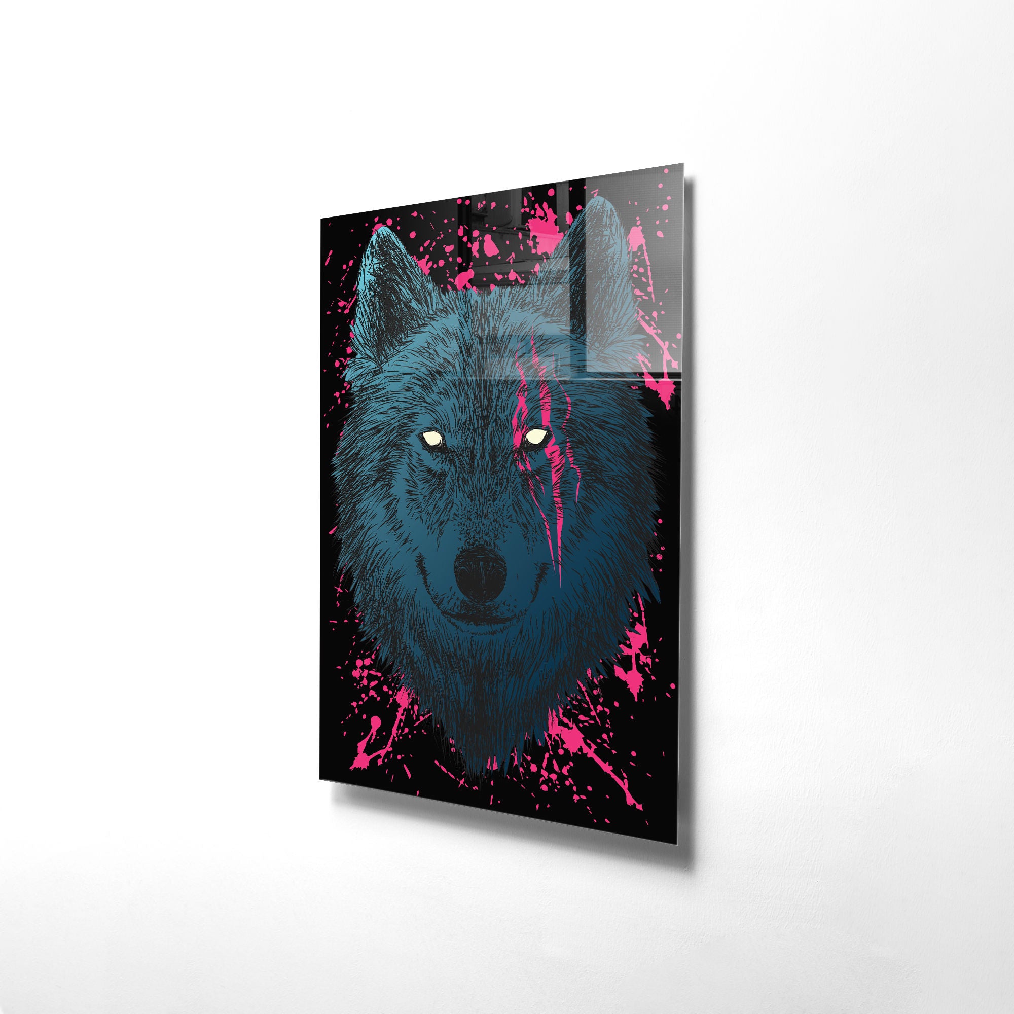 Quadro Decorativo em Vidro Temperado Multicolor 30x45cm - Arte Moderna para Decoração de Interiores