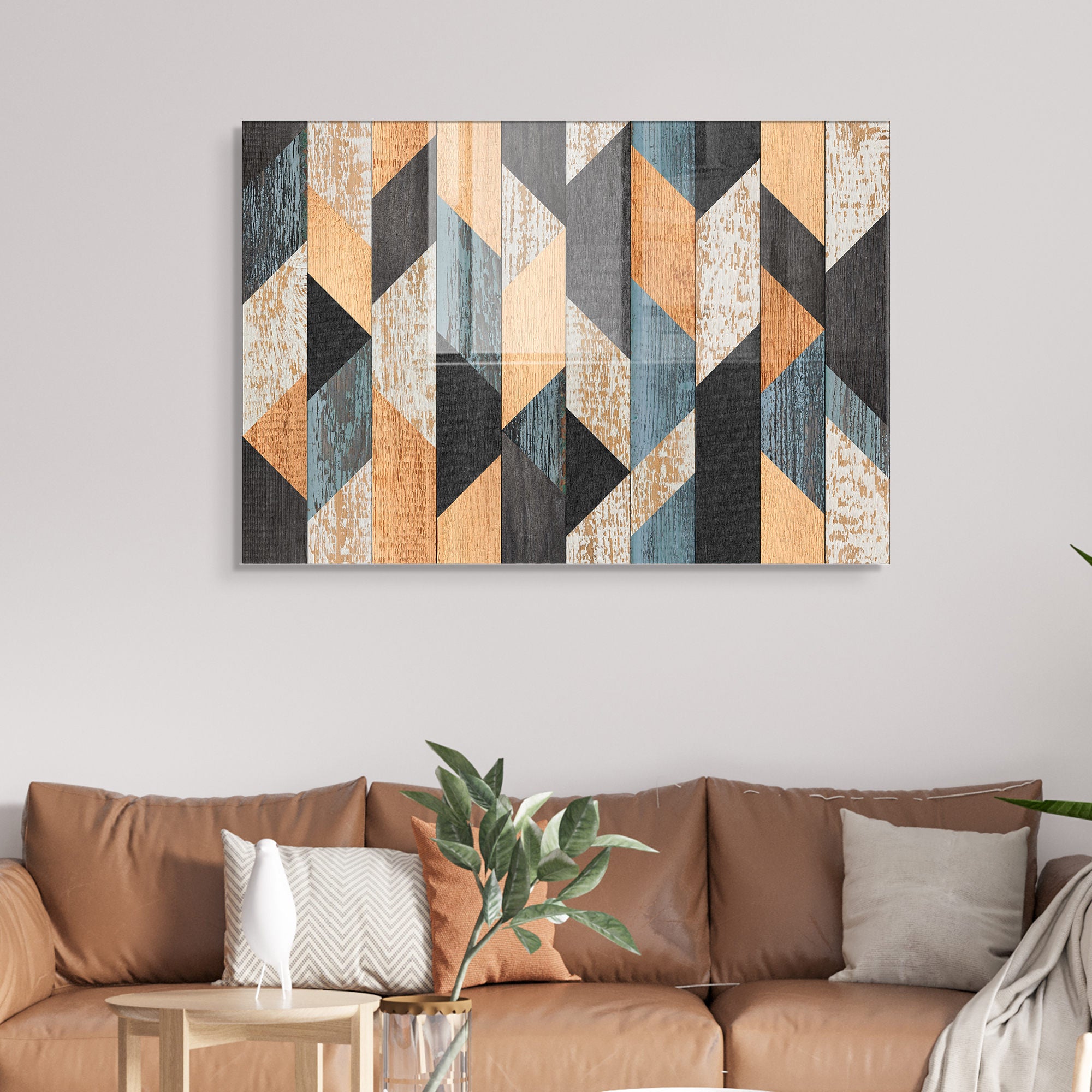 Quadro Decorativo em Vidro Temperado Multicolor 45x65cm - Arte Moderna para Transformar o Seu Espaço