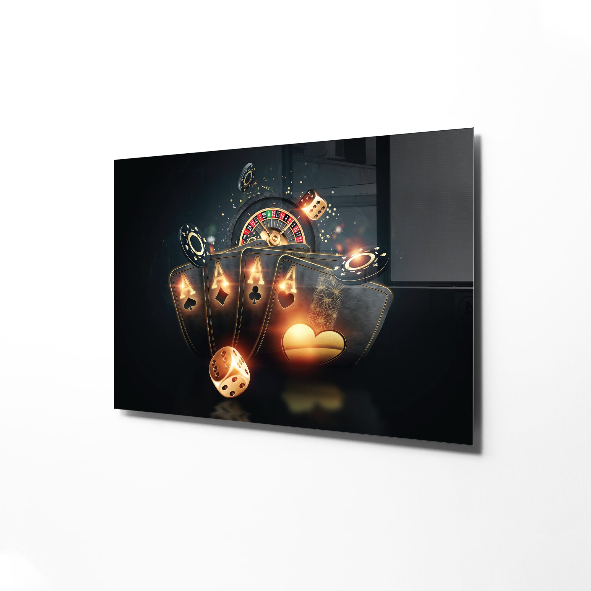 Quadro Decorativo em Vidro Temperado Multicolor 45x65cm - Arte Moderna para Transformar o Seu Espaço