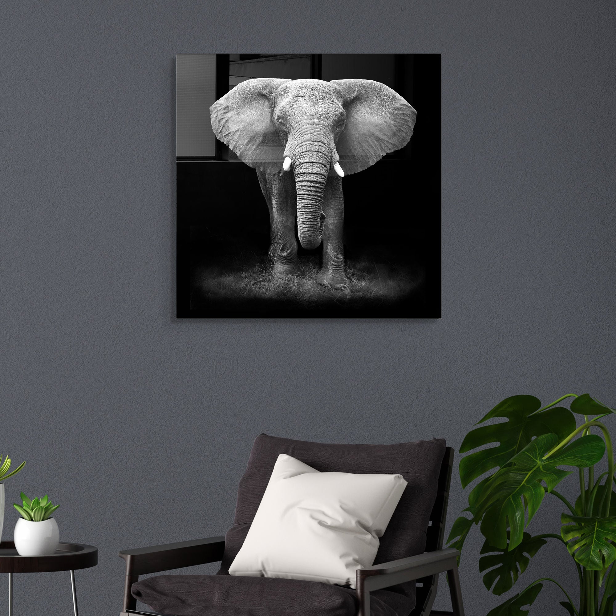 Quadro Decorativo em Vidro Temperado Multicolor 60x60cm - Arte Moderna para Transformar o Seu Espaço