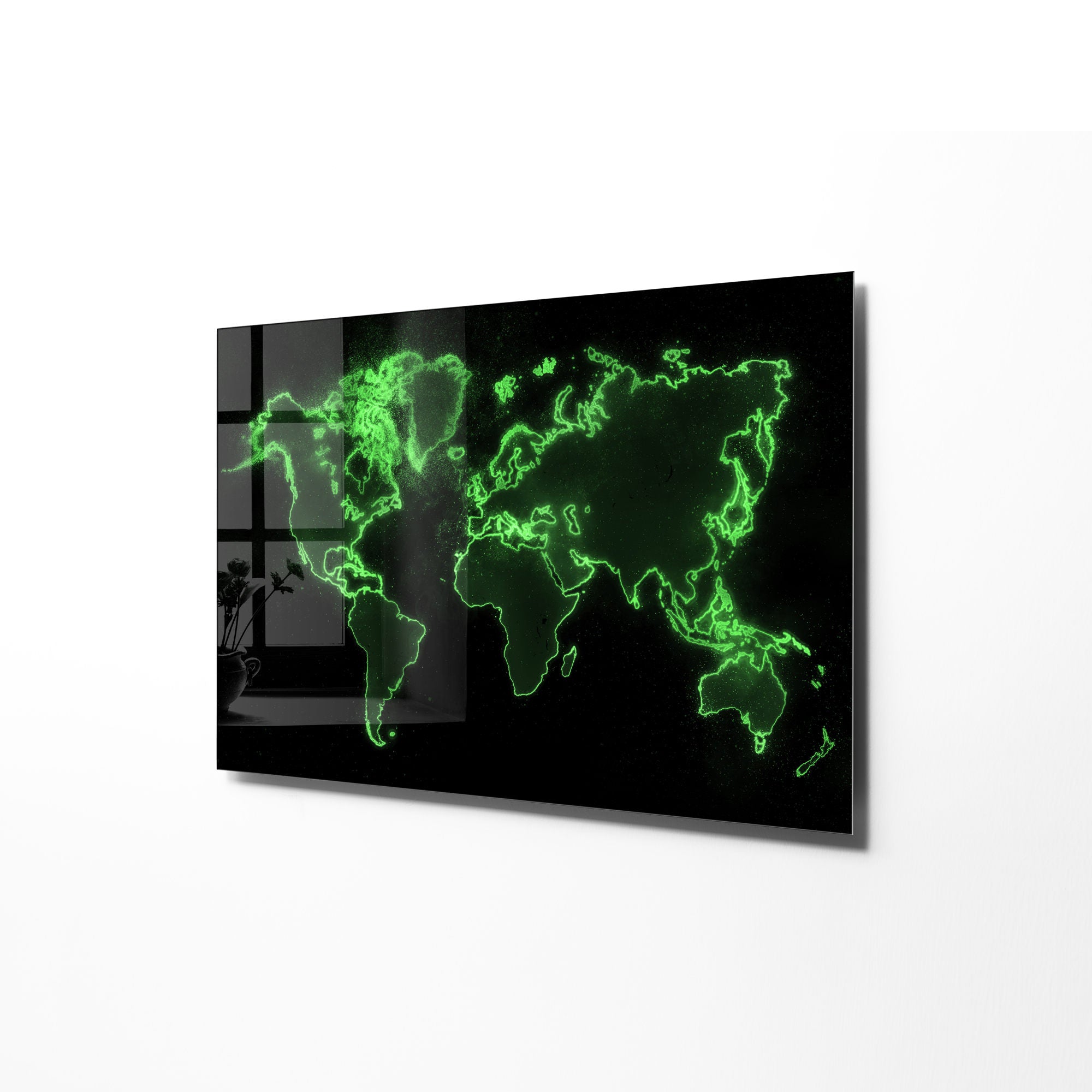 Quadro Decorativo em Vidro Temperado Multicolor 45x65cm - Arte Moderna para Transformar o Seu Espaço