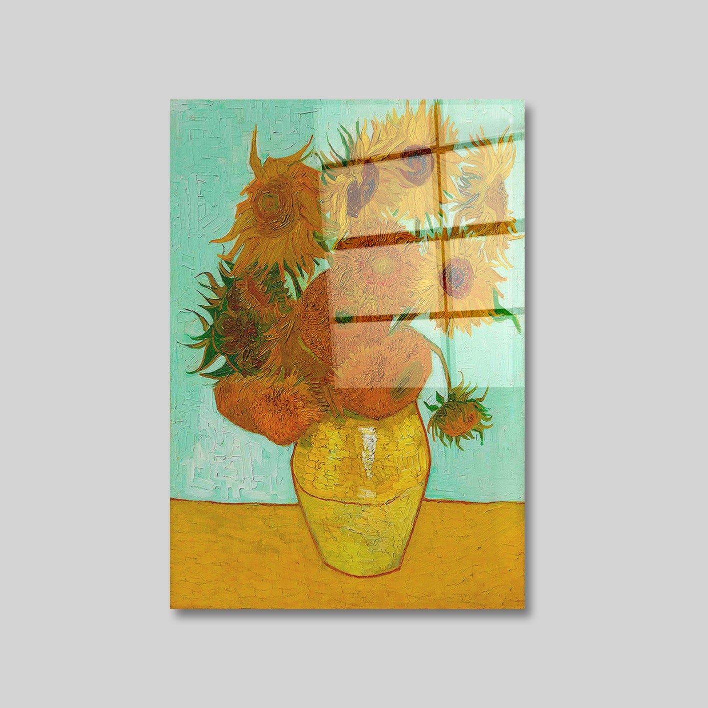 Quadro Decorativo em Vidro Temperado Multicolor 30x45cm - Arte Moderna para Decoração de Interiores