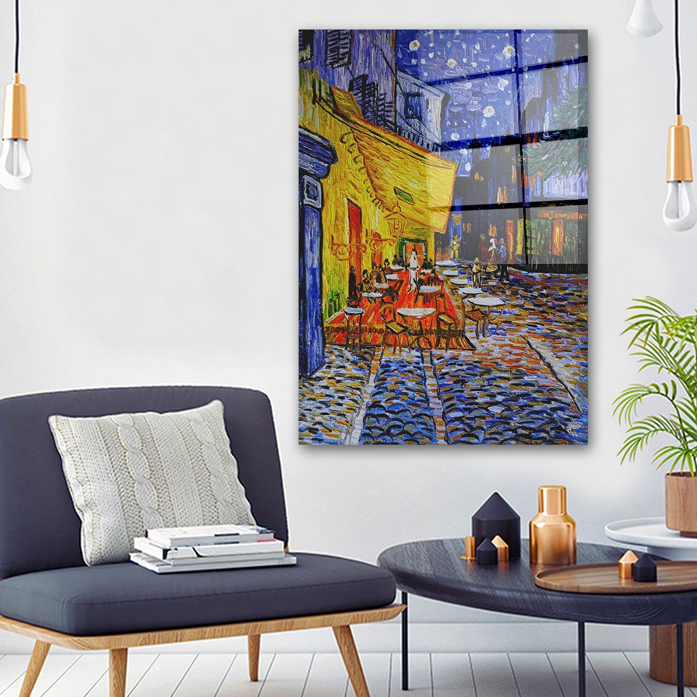 Quadro Decorativo em Vidro Temperado Multicolor 50x70cm - Arte Moderna para Transformar o Seu Espaço