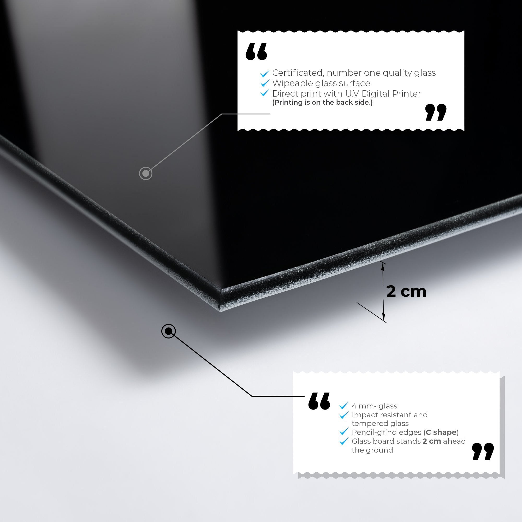 Arte Decorativa em Vidro Temperado UV-038 - Pintura Multicolor 50x70cm - Qualidade Premium 4mm