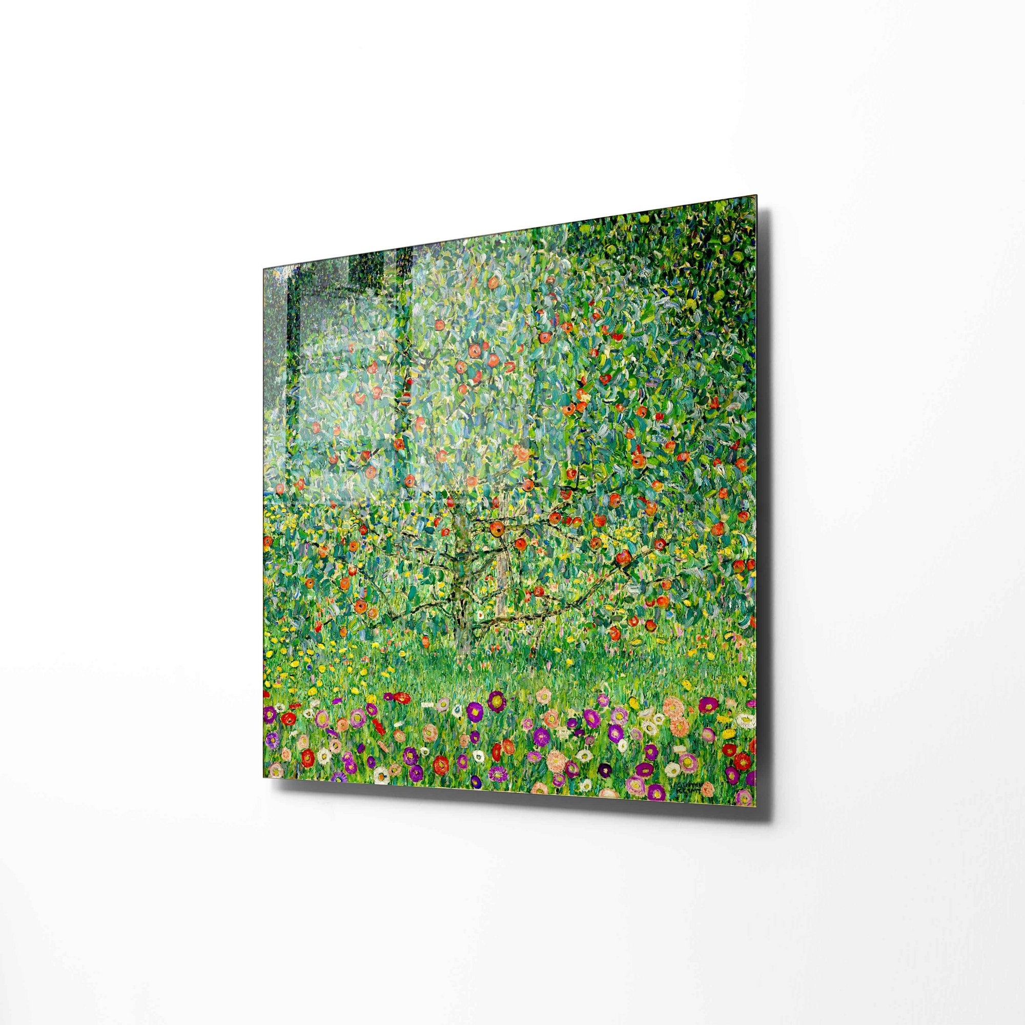 Pintura Decorativa em Vidro Temperado Multicolor 40x40cm - Arte Moderna para Decoração de Interiores