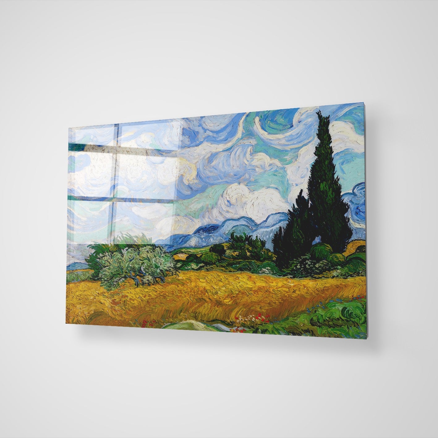 Quadro Decorativo em Vidro Temperado Multicolor 70x100cm - Arte Moderna para Transformar o Seu Espaço