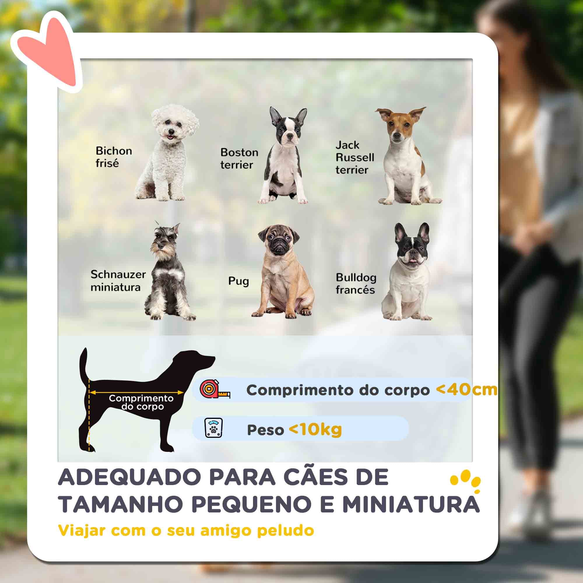Carrinho para Cães Dobrável 80x48,5x106 cm - Cor Cáqui