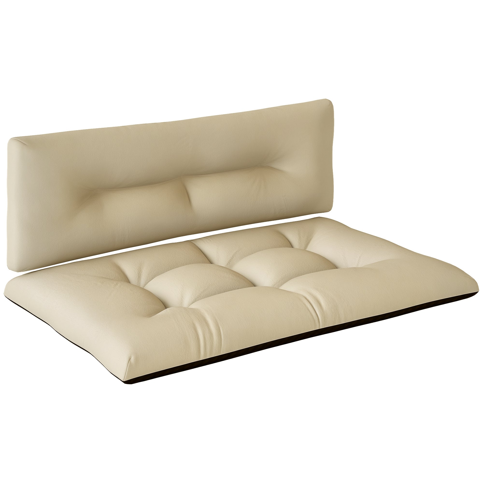 Almofadas para Paletes Bege 120x77x10 cm - Conjunto de 2