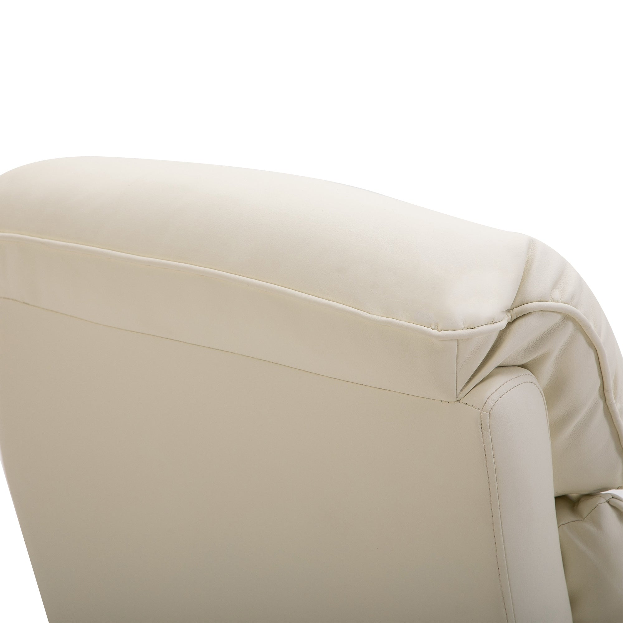 Poltrona Reclinável com Elevador Elétrico 80x94x104 cm - Creme
