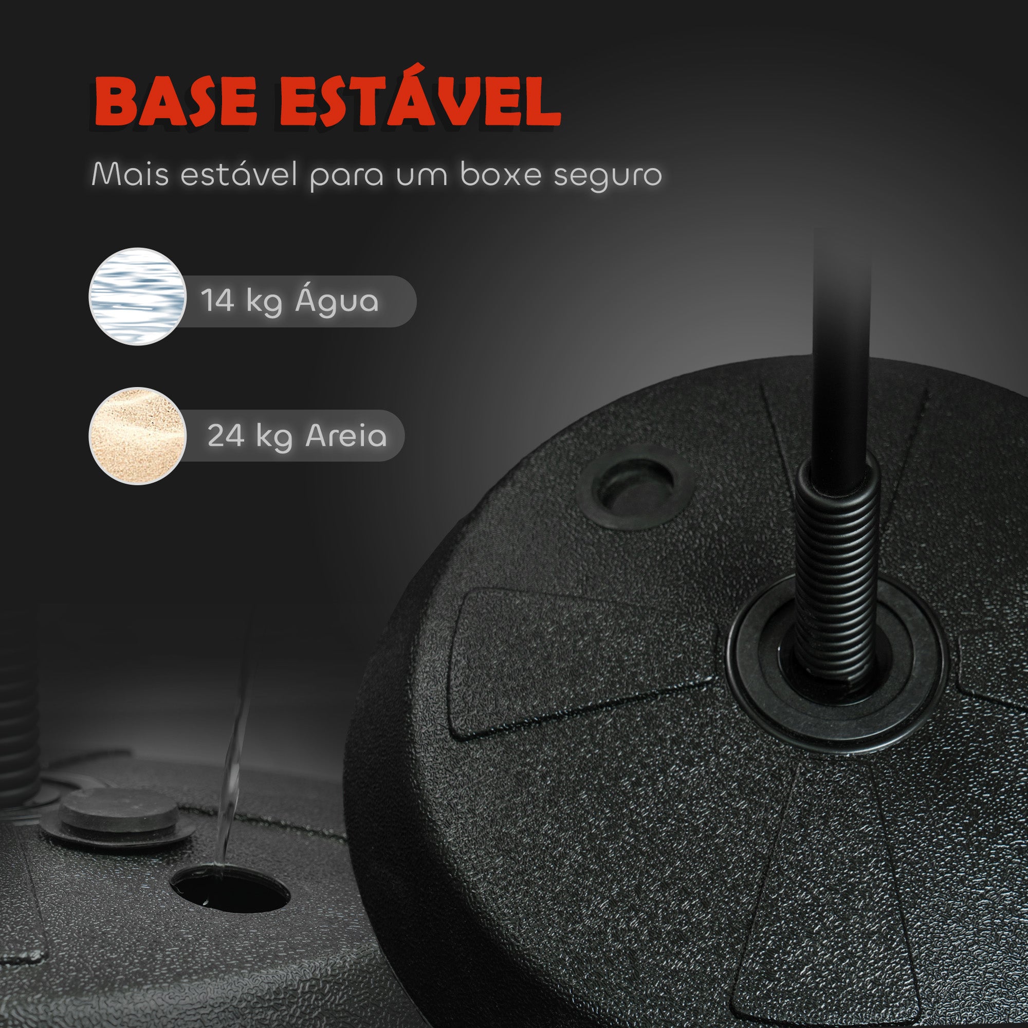 Kit de Boxe para Crianças - Altura Ajustável 122,5-147 cm - Vermelho