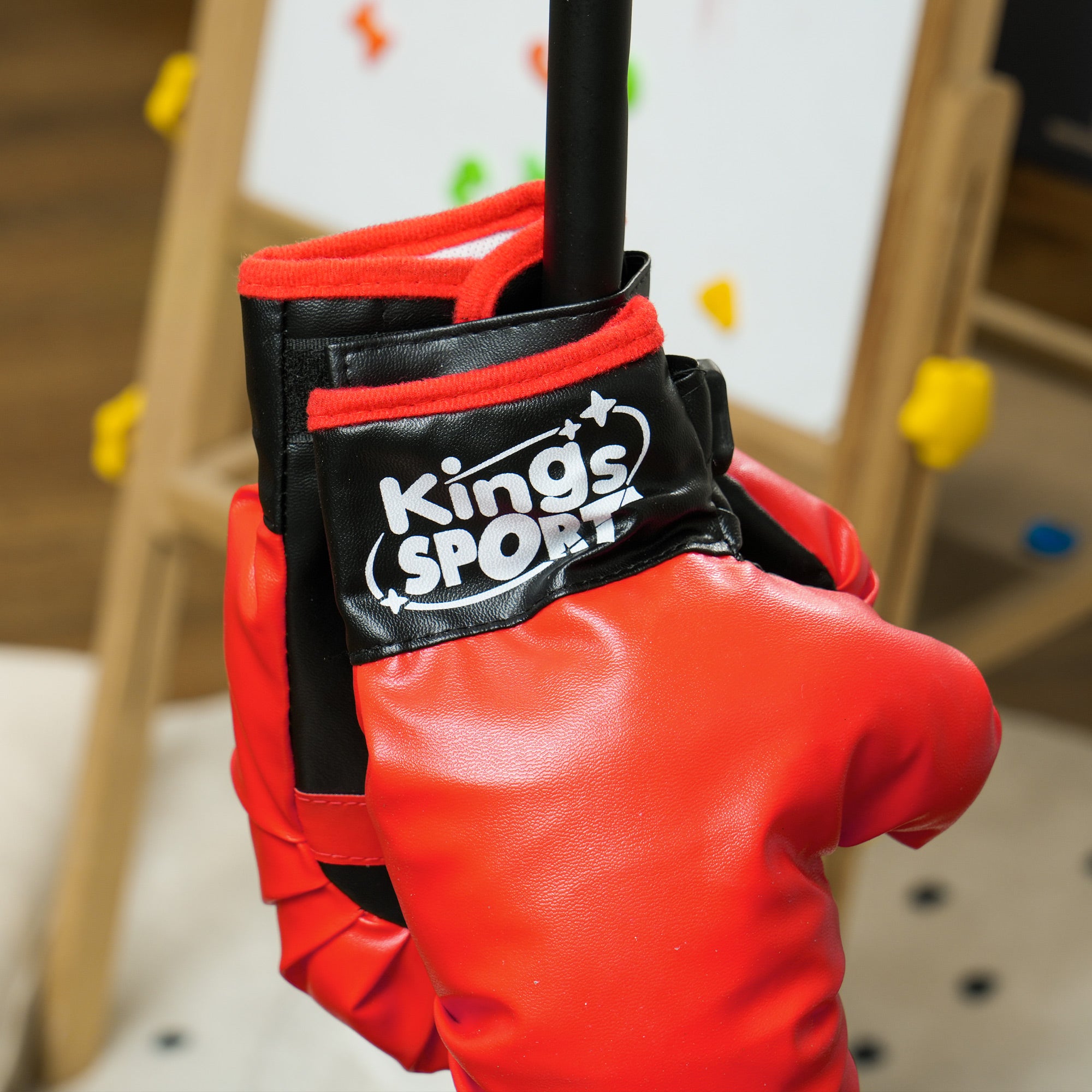 Kit de Boxe para Crianças - Altura Ajustável 122,5-147 cm - Vermelho