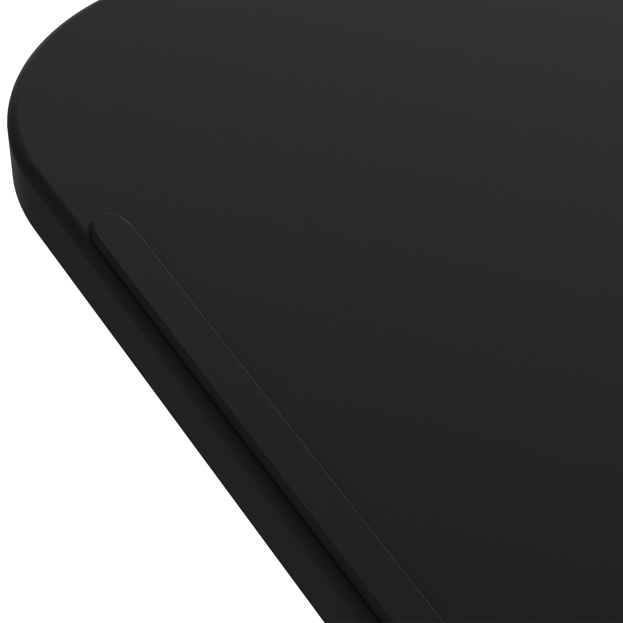 Mesa Auxiliar com Rodas - 77x40x76-100 cm - Preto e Prata