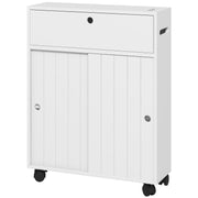 Armário Auxiliar Casa de Banho Moderno Branco 52x17x67 cm