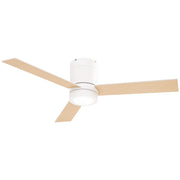 Ventoinha de Teto Ø112x25cm Branco com Luz LED e Controle Remoto