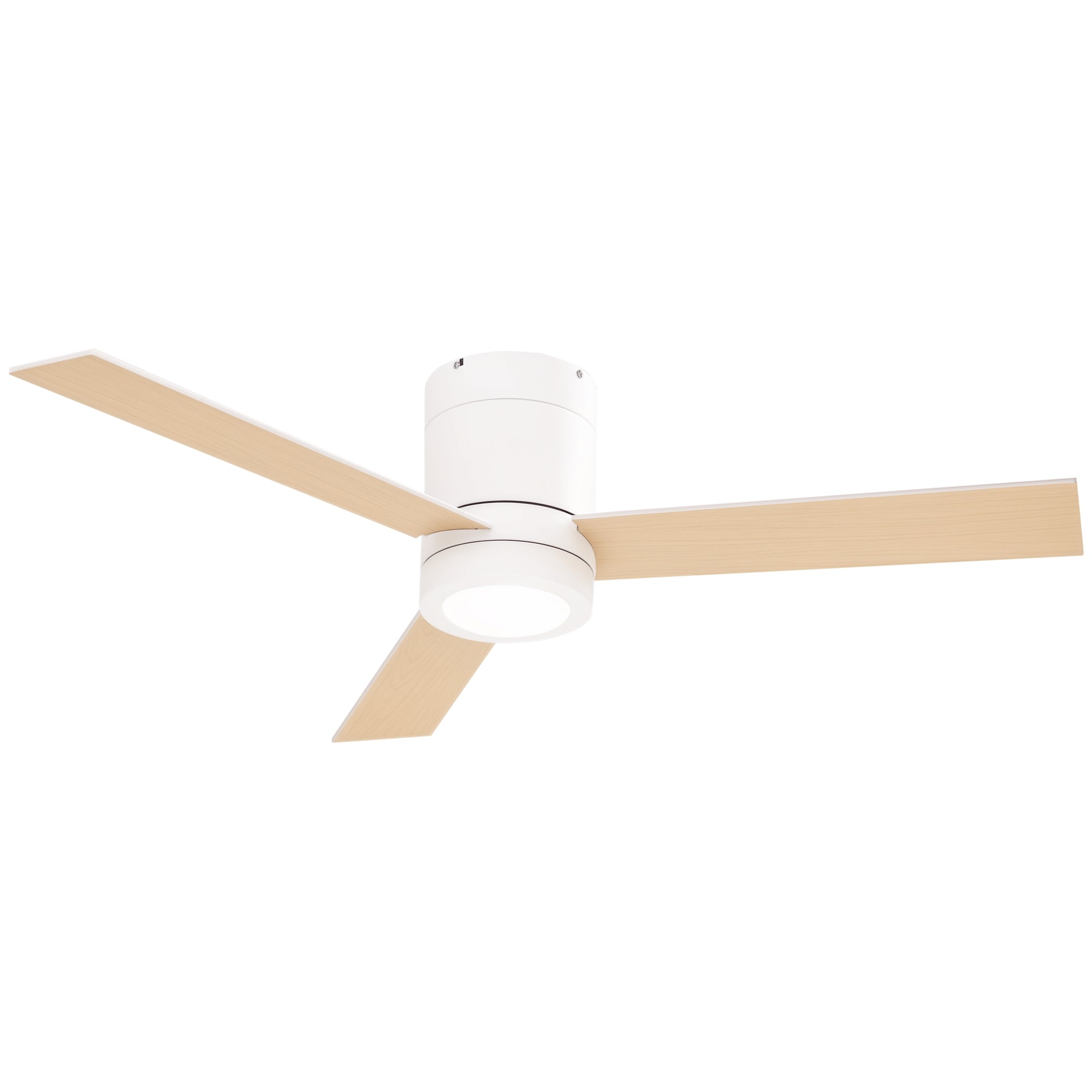 Ventoinha de Teto Ø112x25cm Branco com Luz LED e Controle Remoto