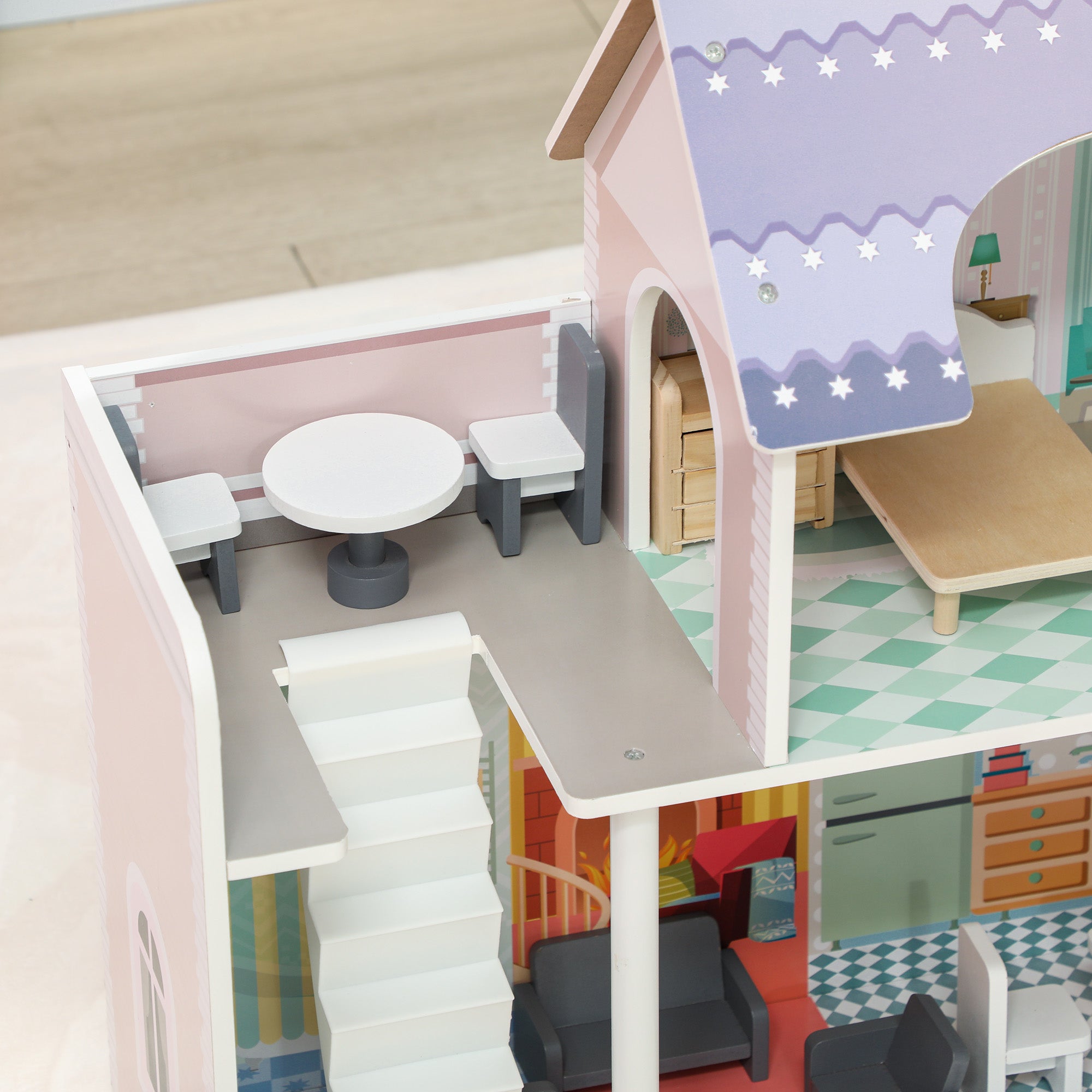 Casa de Bonecas 60x26,6x60 cm Multicor