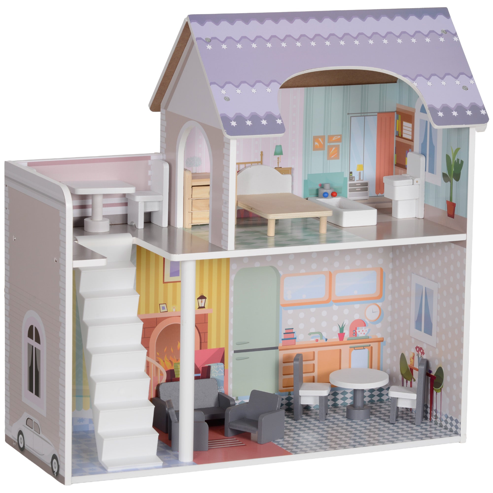 Casa de Bonecas 60x26,6x60 cm Multicor