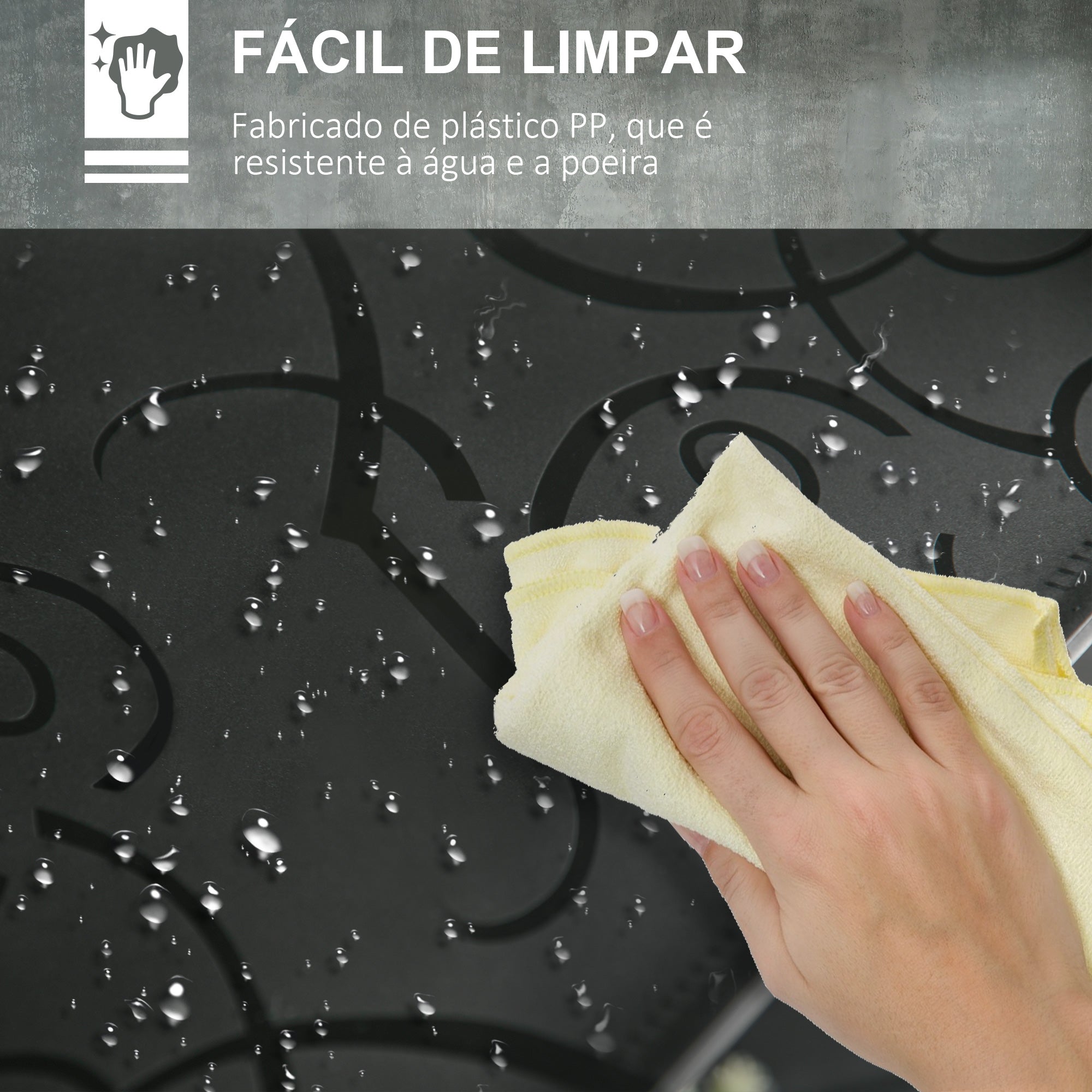 Armário Modular de Plástico com 16 Cubos 145x46x162cm - Preto e Branco