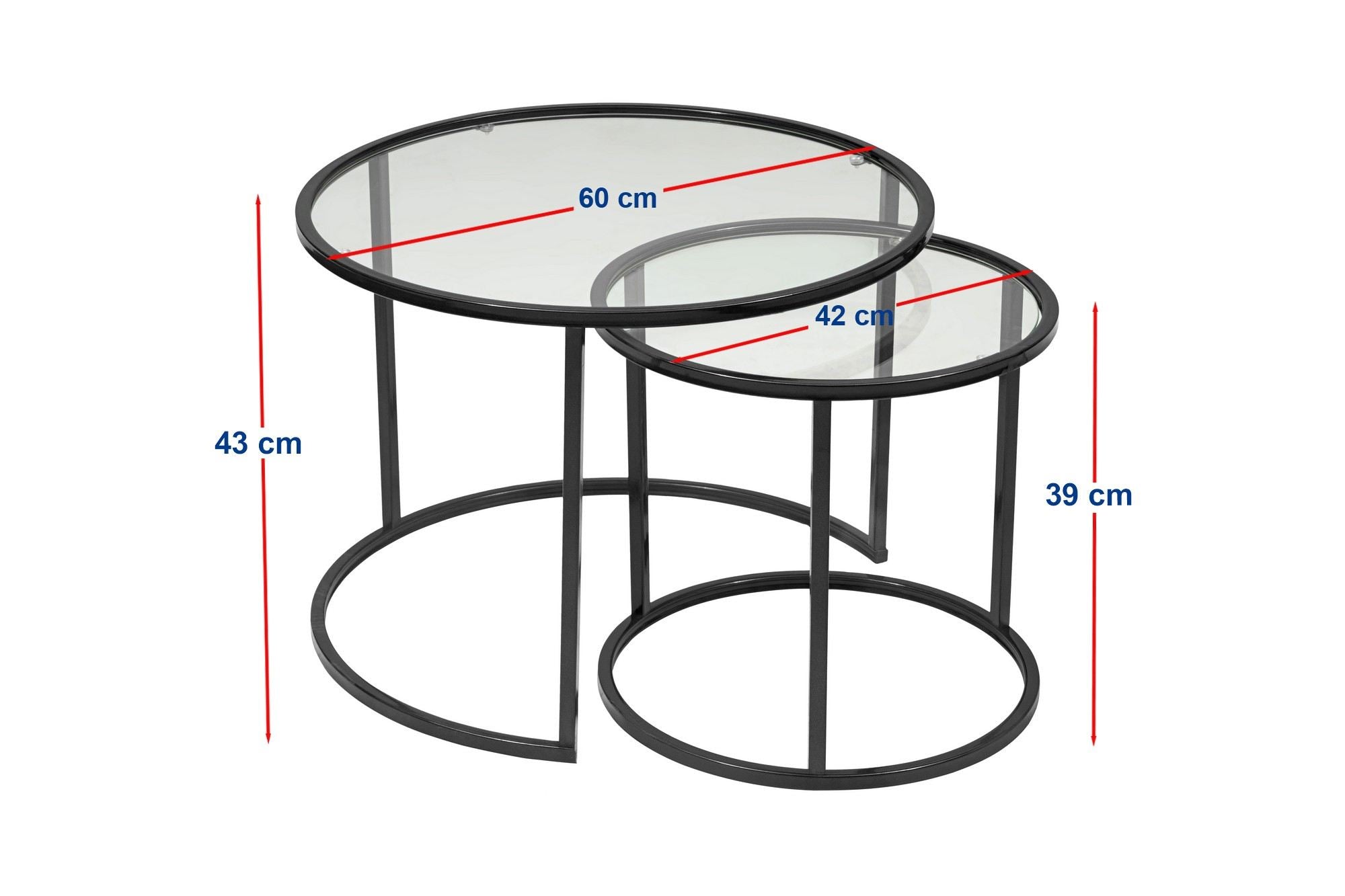 Mesa de Centro-Belarus 60-Preto
Transparente