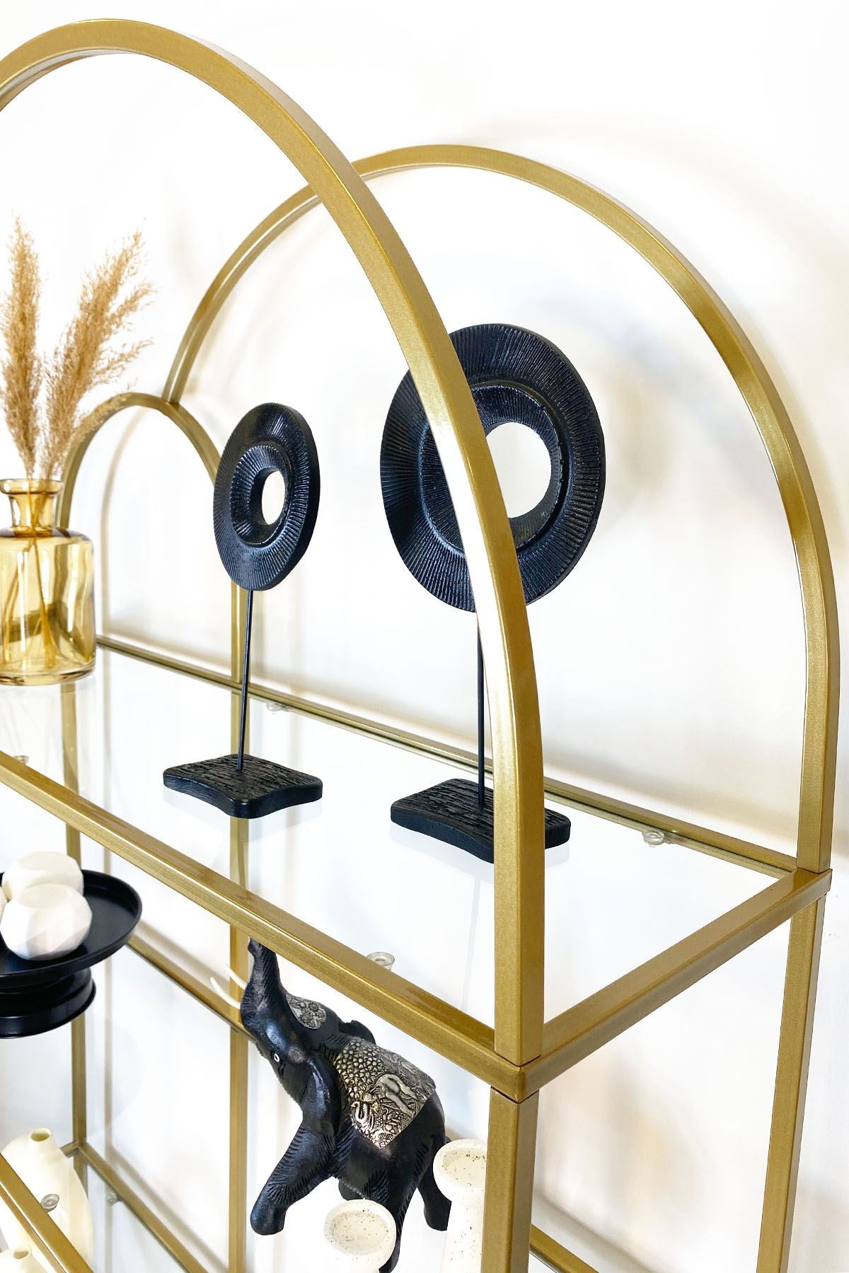 Estante de livros-Twin-Dourado
Transparente