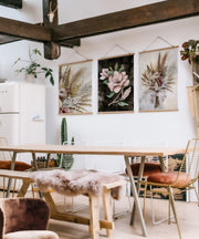 Quadro Decorativo Emoldurado Multicolor SRG10 - 3 Peças 40x60cm em Madeira