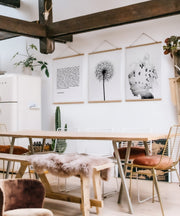 Conjunto de 3 Quadros Decorativos Multicolor SRG13 - Moldura em Madeira 40x60cm