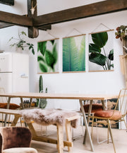 Conjunto de 3 Quadros Decorativos Multicolor SRG19 - Moldura em Madeira 40x60cm