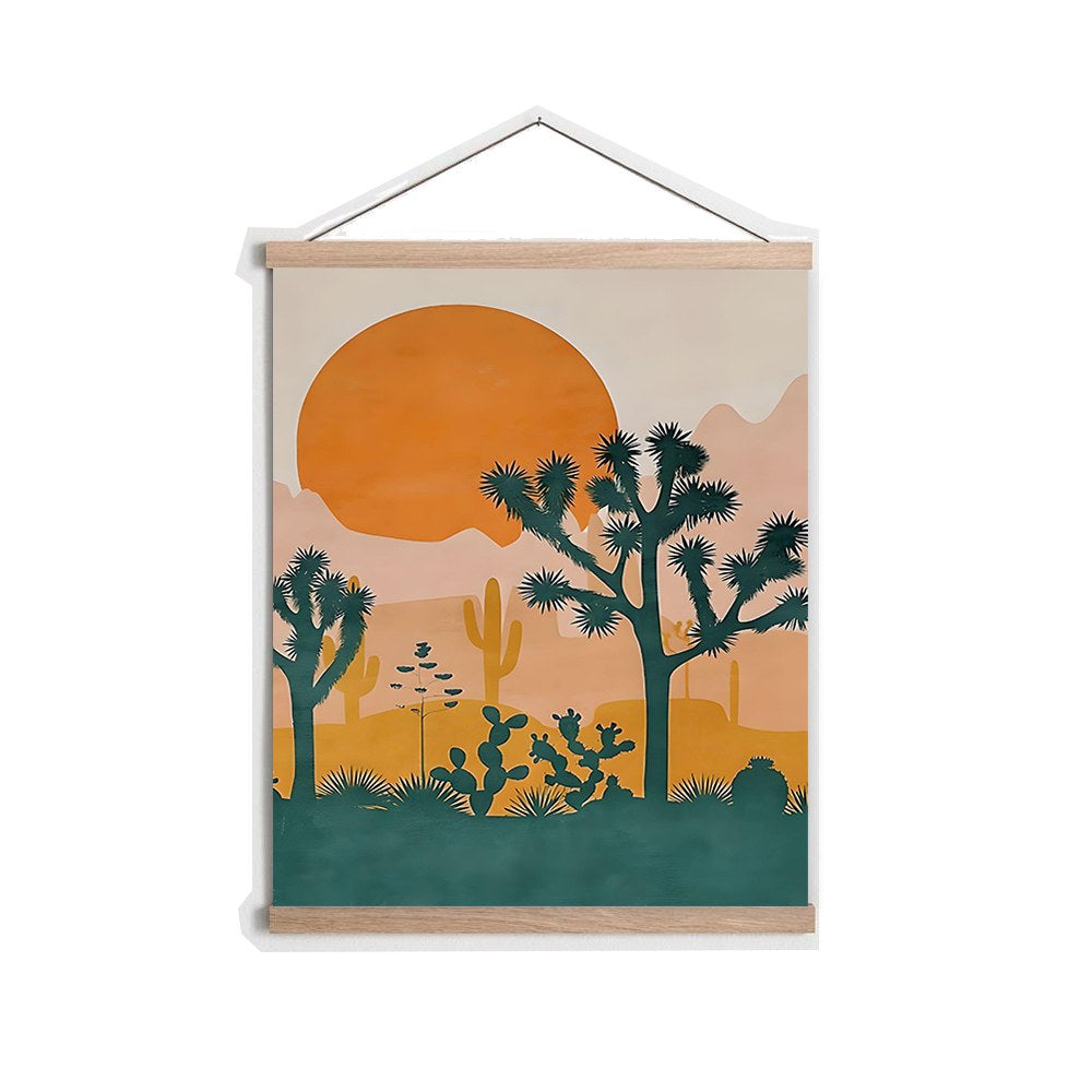 Quadro Decorativo Emoldurado Multicolor 50x70cm - Moldura em Madeira 100% - Arte Moderna para Decoração de Interiores