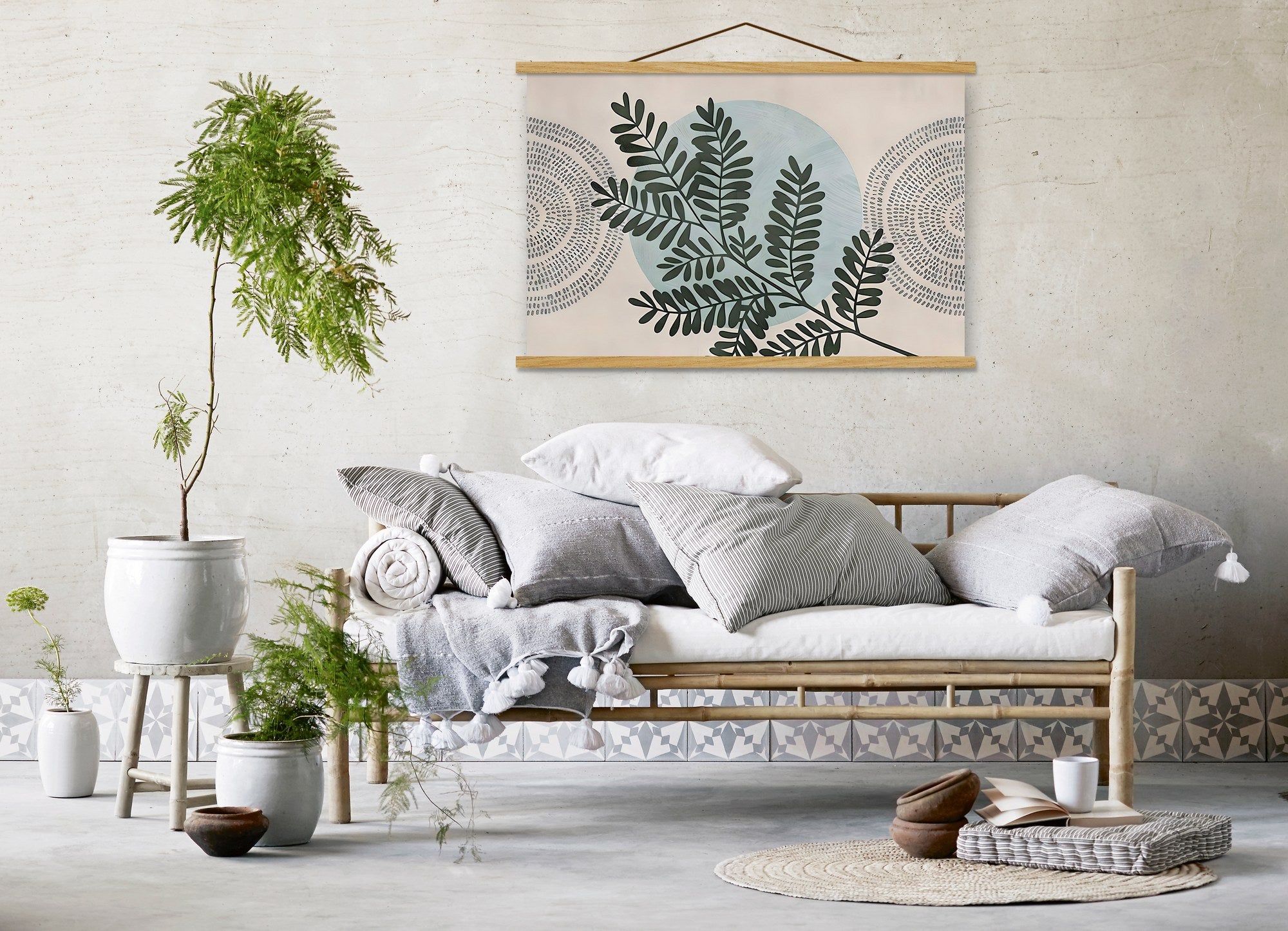 Quadro Decorativo Emoldurado Multicolor MRG04 - 50x70cm Moldura Madeira 100%