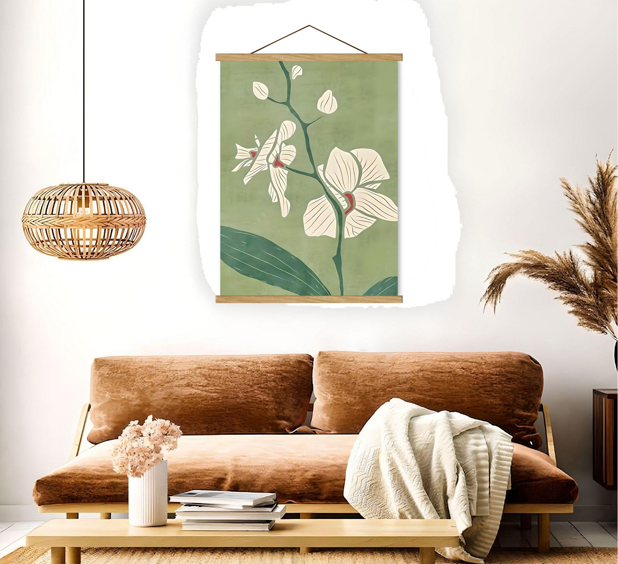 Quadro Decorativo com Moldura de Madeira MRG05, Multicolor, 50 x 70 cm – Tela 50% Poliéster/50% Algodão (708BRS1128)