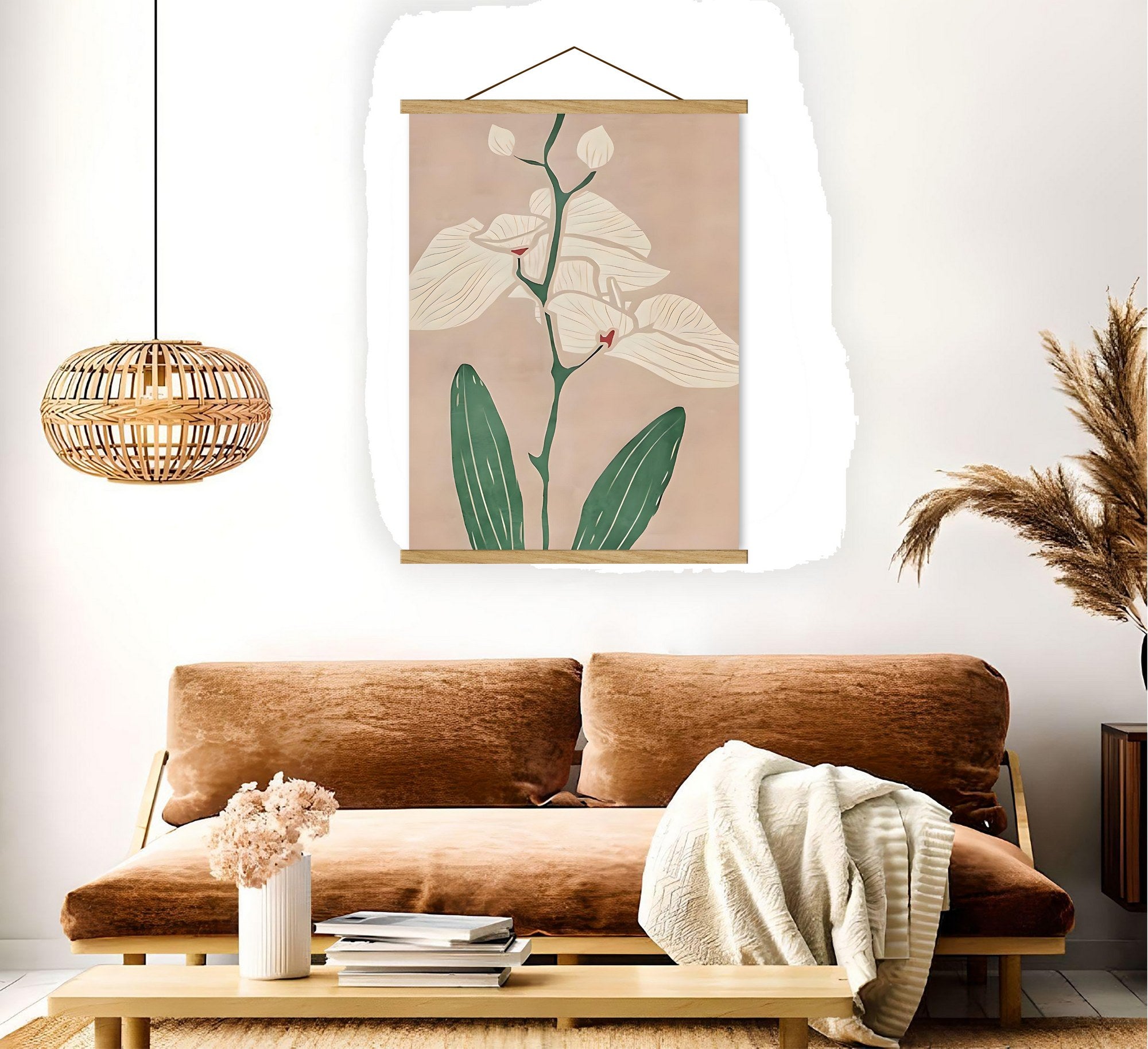 Quadro Decorativo em Moldura de Madeira Multicolor MRG06 (50 x 70 cm) – Tecido 50% Poliéster / 50% Algodão