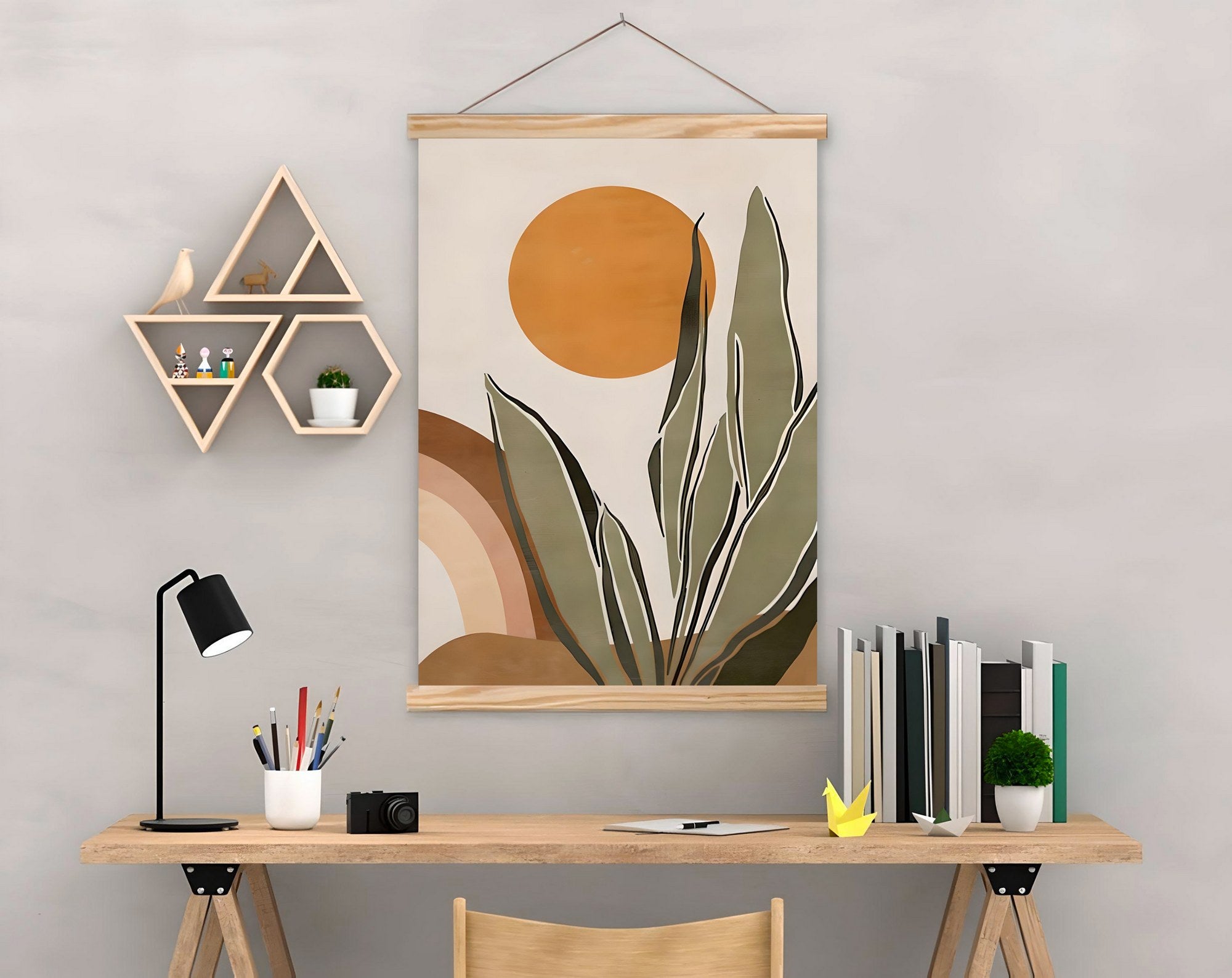 Quadro Decorativo Emoldurado MRG11 Multicolor 50x70cm - Moldura Madeira 100%