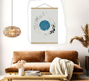 Quadro Decorativo Emoldurado MRG12 Multicolor 50x70cm - Moldura Madeira 100% e Tela Mista Poliéster/Algodão