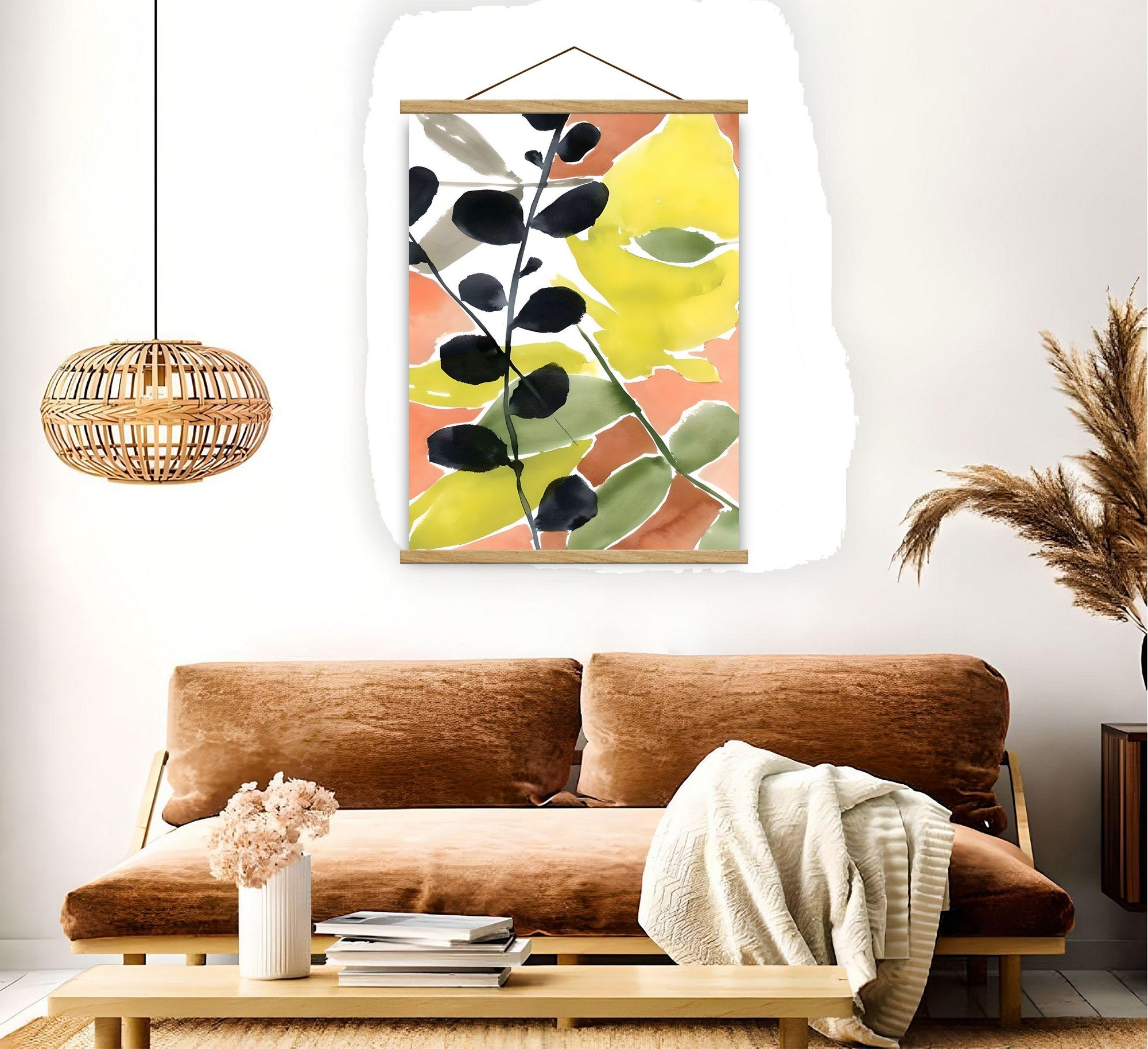 Quadro Decorativo em Moldura MRG15, Multicolor, 50x70 cm – Moldura em Madeira, Tela 50% Poliéster / 50% Algodão