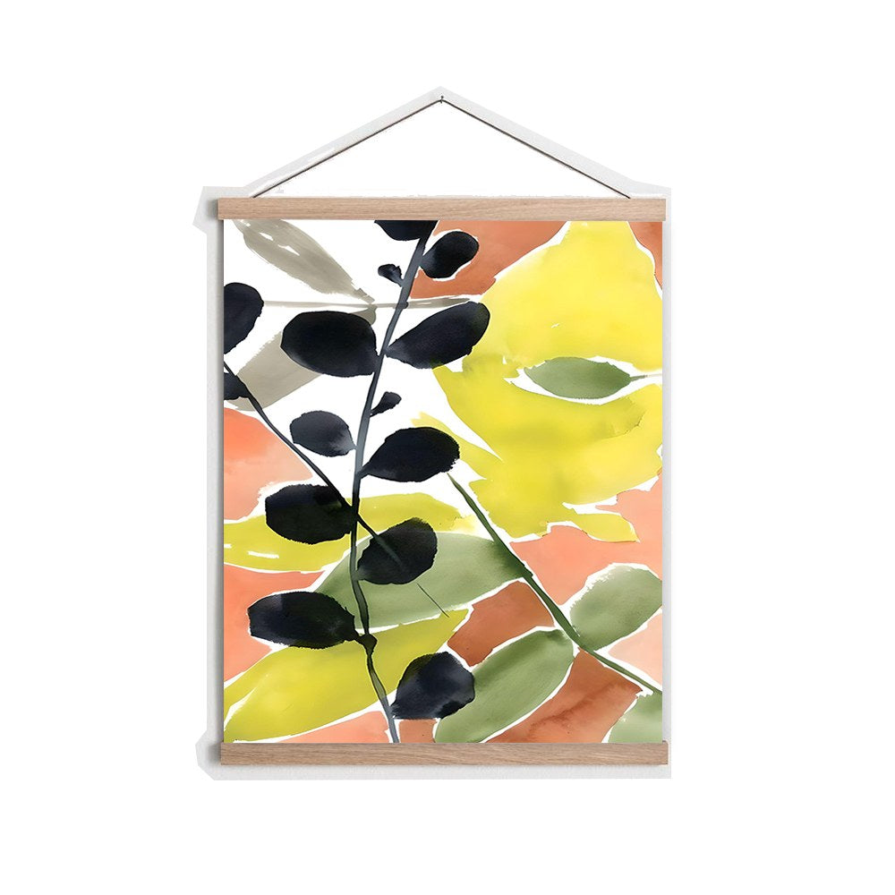 Quadro Decorativo em Moldura MRG15, Multicolor, 50x70 cm – Moldura em Madeira, Tela 50% Poliéster / 50% Algodão