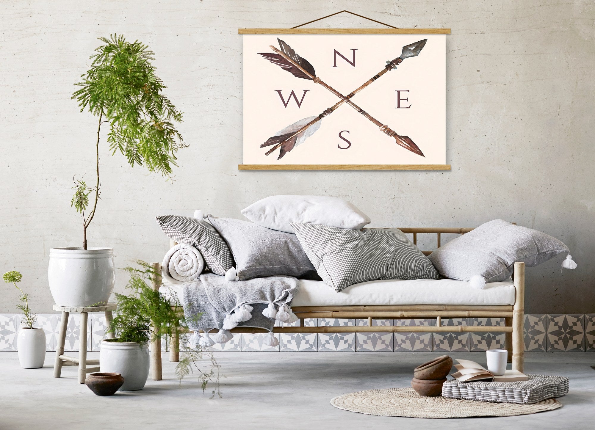 Quadro Decorativo Emoldurado MRG17 Multicolor 50x70cm - Moldura Madeira 100%