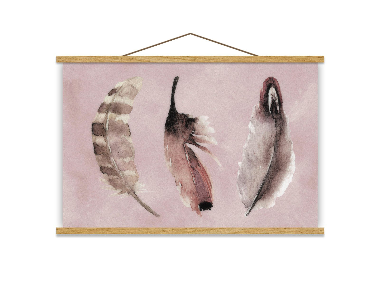 Quadro Decorativo Emoldurado MRG19 Multicolor 50x70cm - Moldura Madeira 100% e Tecido Misto Poliéster/Algodão