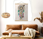 Quadro Decorativo Emoldurado MRG20 Multicolor 50x70cm - Moldura Madeira 100% e Tecido Misto Poliéster/Algodão