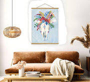 Quadro Decorativo Emoldurado MRG39 Multicolor 50x70cm - Moldura Madeira 100% e Tecido Misto Poliéster/Algodão