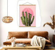 Quadro Decorativo Emoldurado MRG41 Multicolor 50x70cm - Moldura Madeira 100% e Tecido Misto Poliéster/Algodão