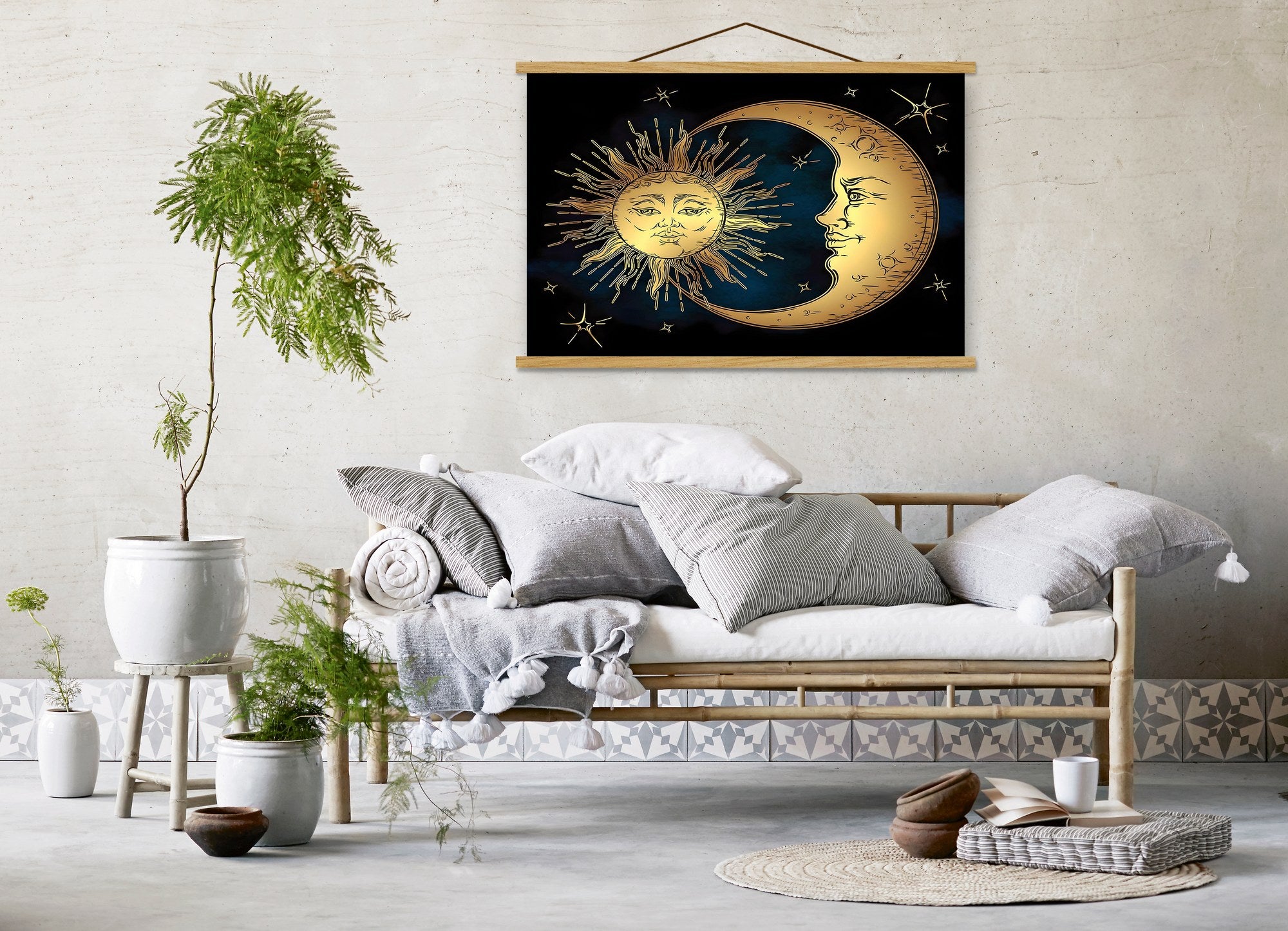 Quadro Decorativo Emoldurado MRG42 Multicolor 50x70cm - Moldura Madeira 100%